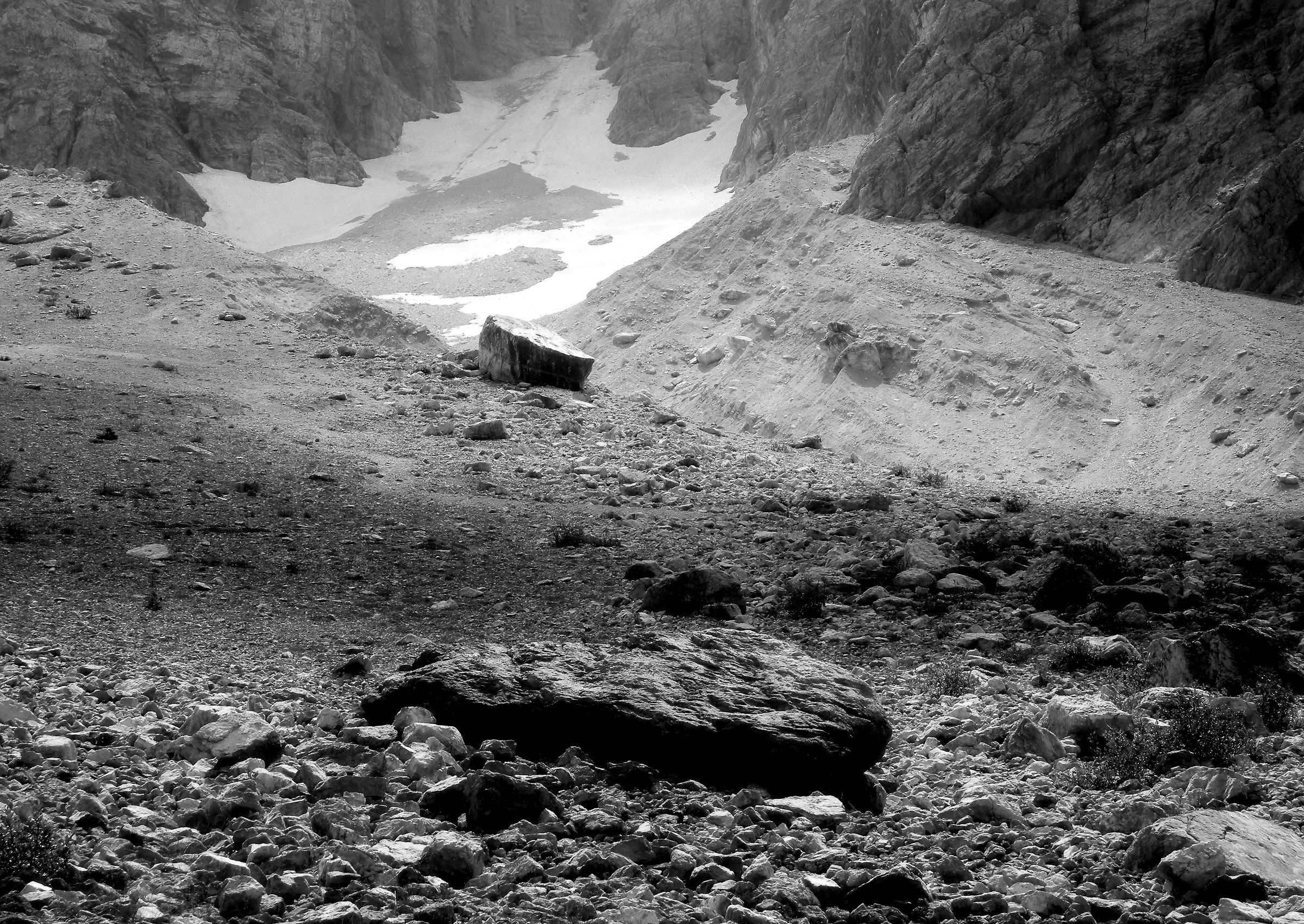 Morenico detritus and landslide - Monte Pelmo