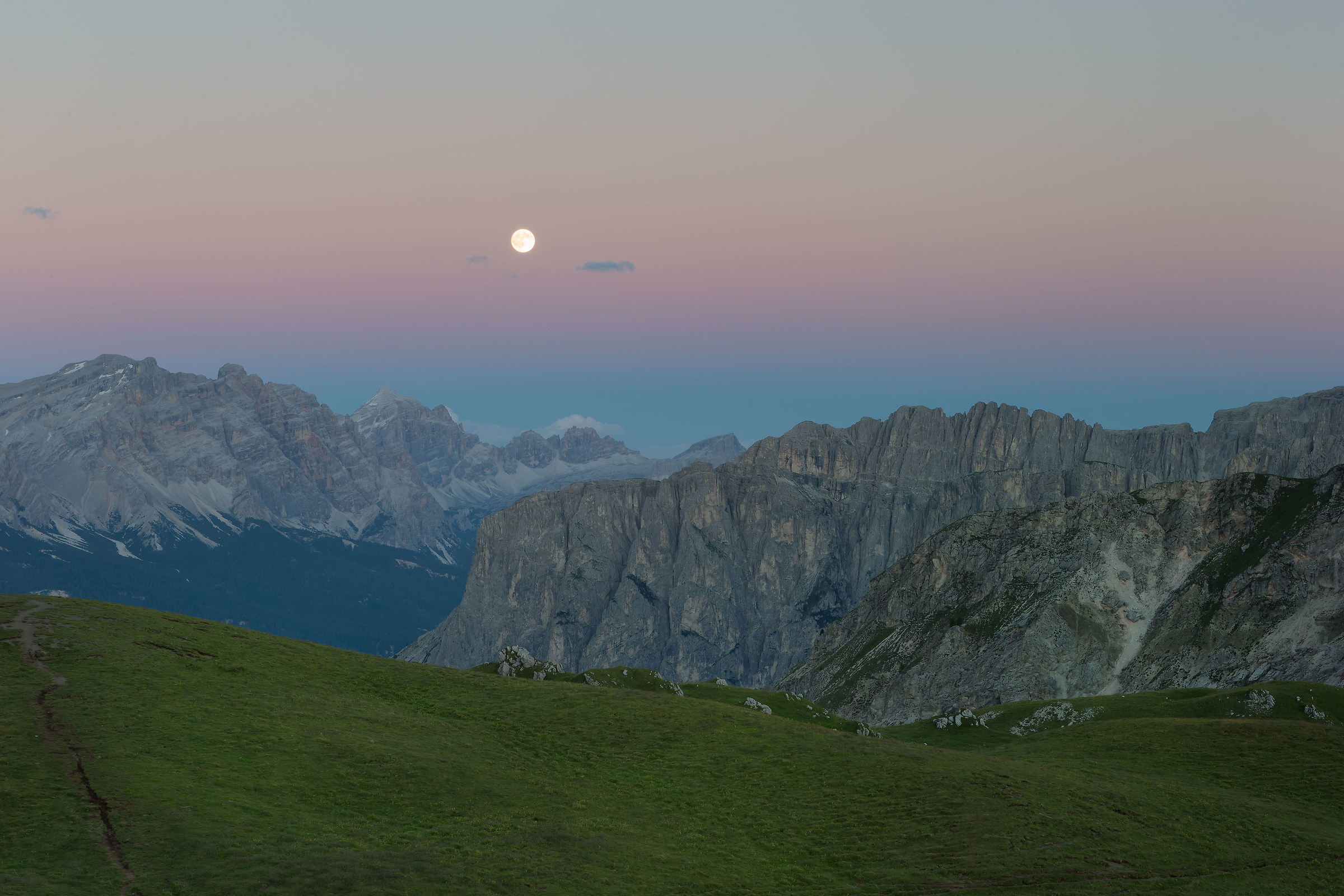 Sunset in the Dolomites