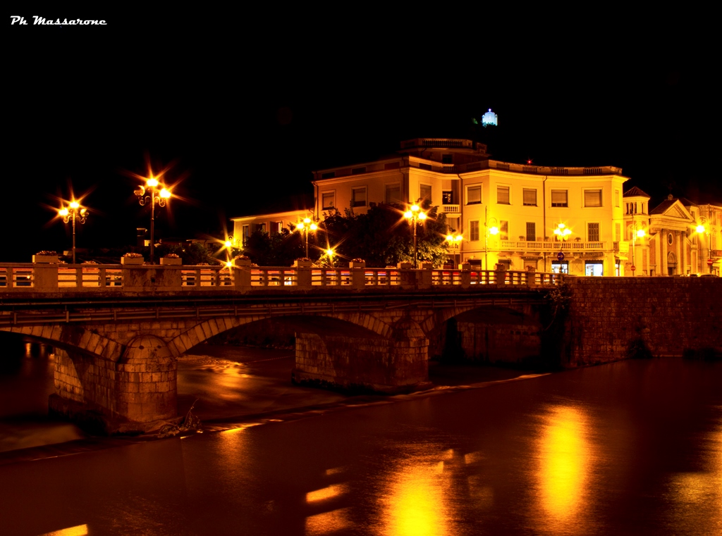 Il fiume Liri nel centro di Sora