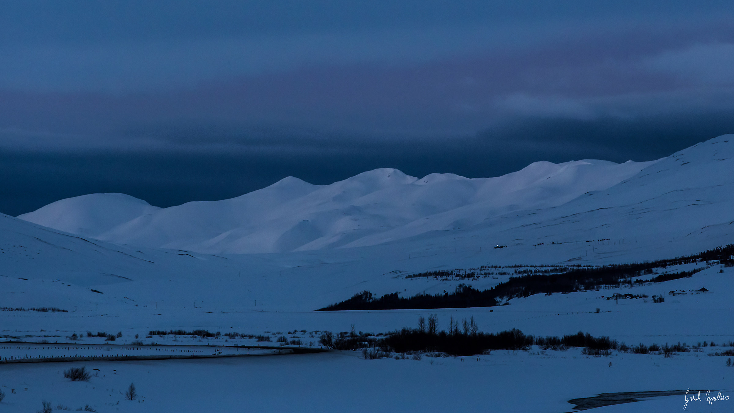 The blue hour in White Earth
