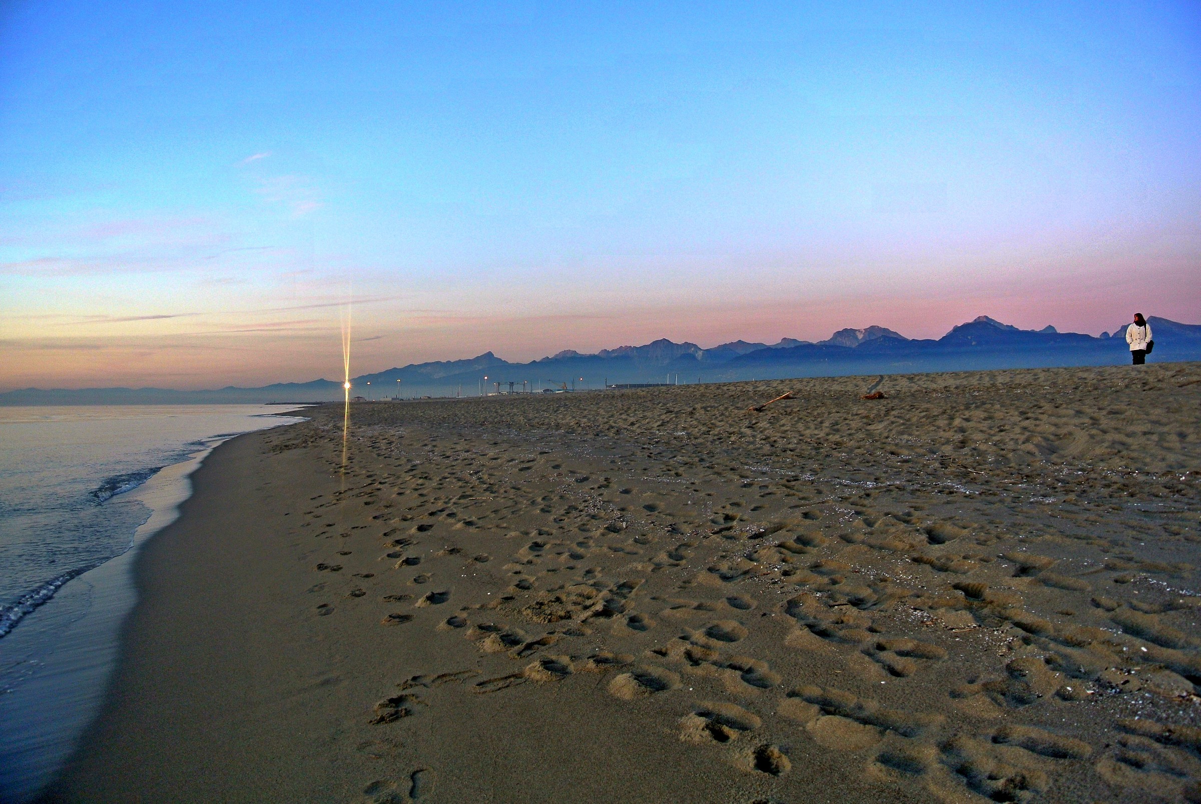 eastern beach in Viareggio