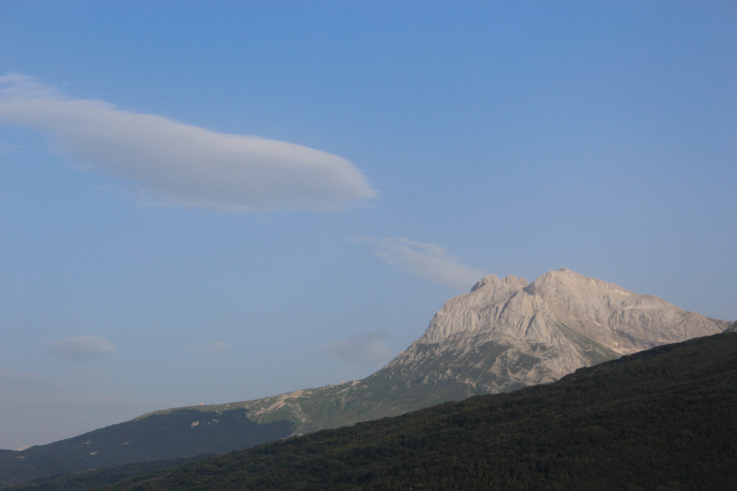 View from the balcony of the house in Abruzzo