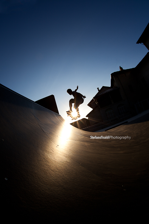 Skating at the sunset