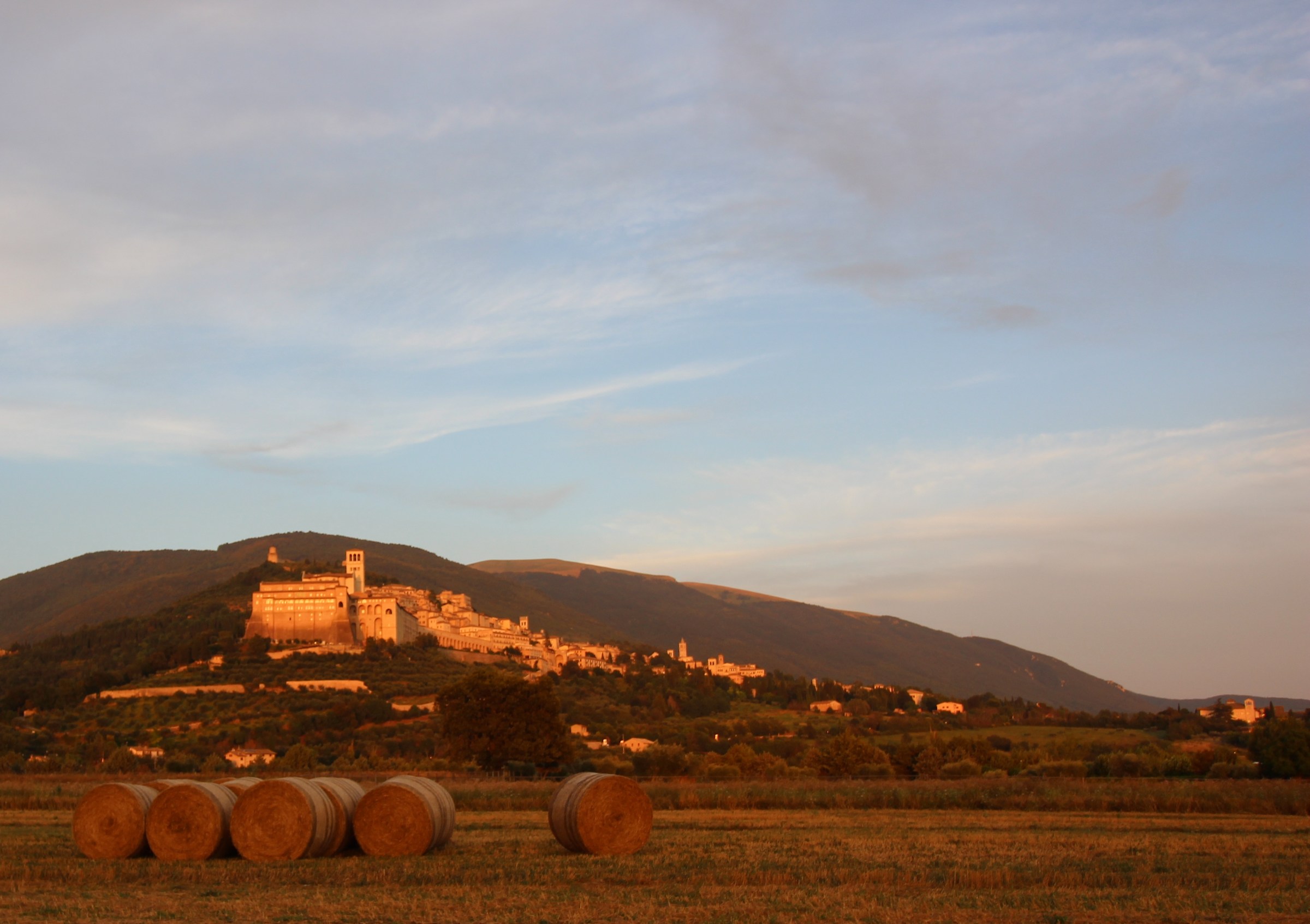 Rotoballe sotto Assisi