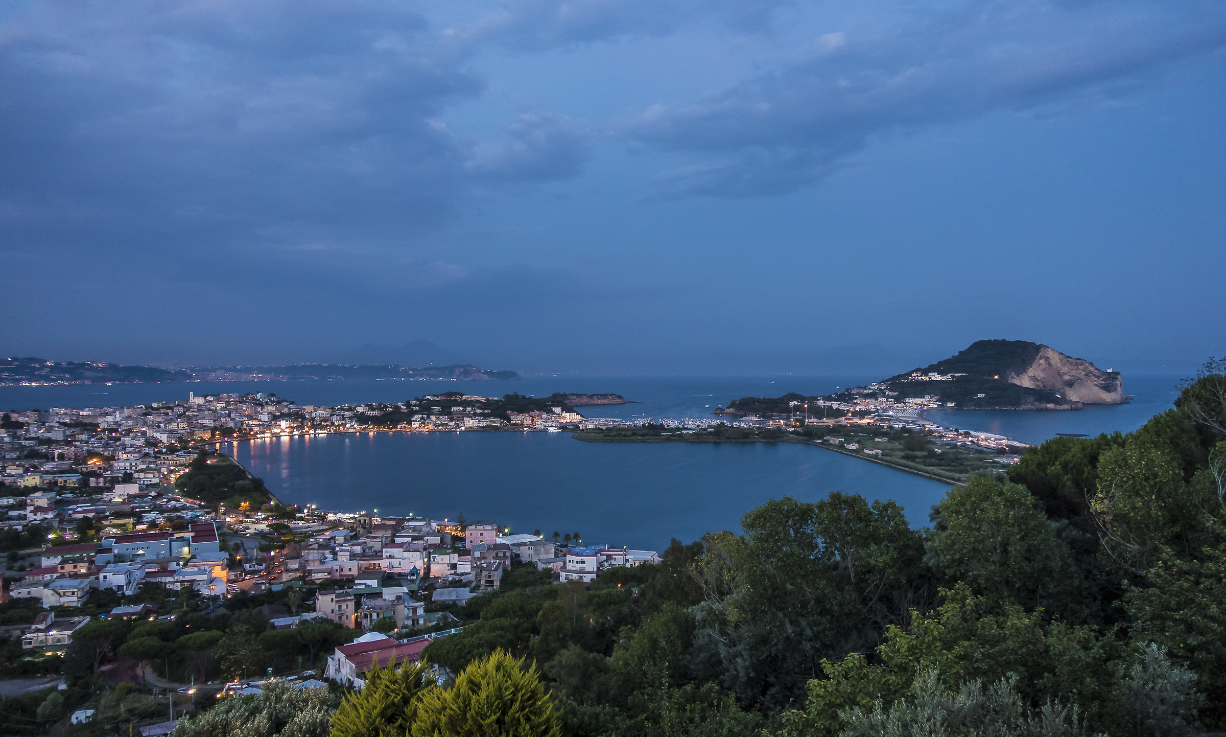 Cape Miseno seen from via Overview (Monte di Procida)