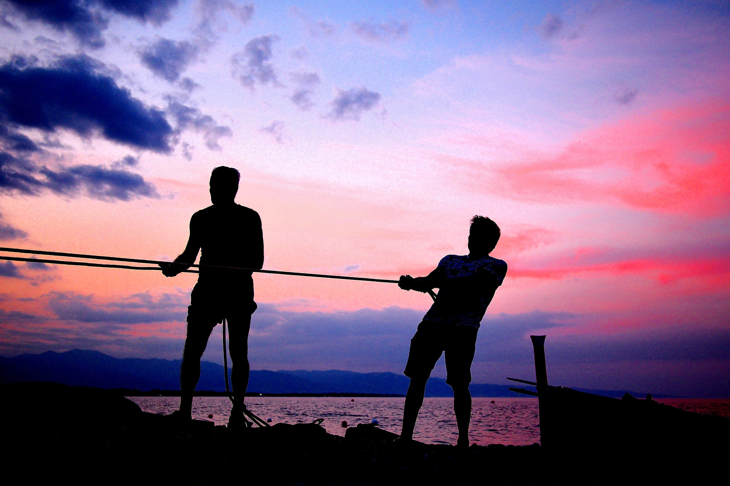 Pescatori in rientro dal mare