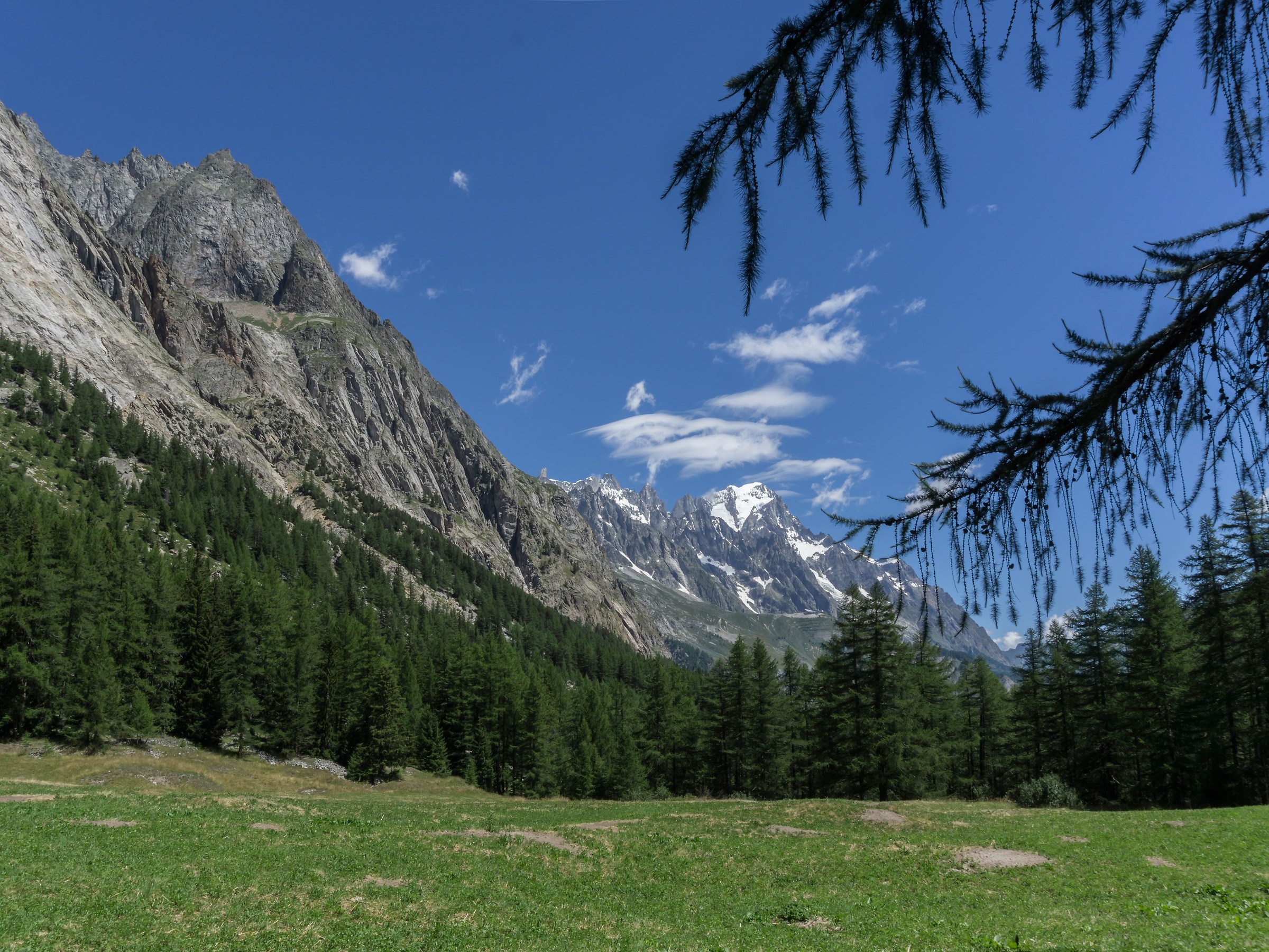 Mont Blanc seen from Val Veny - 1