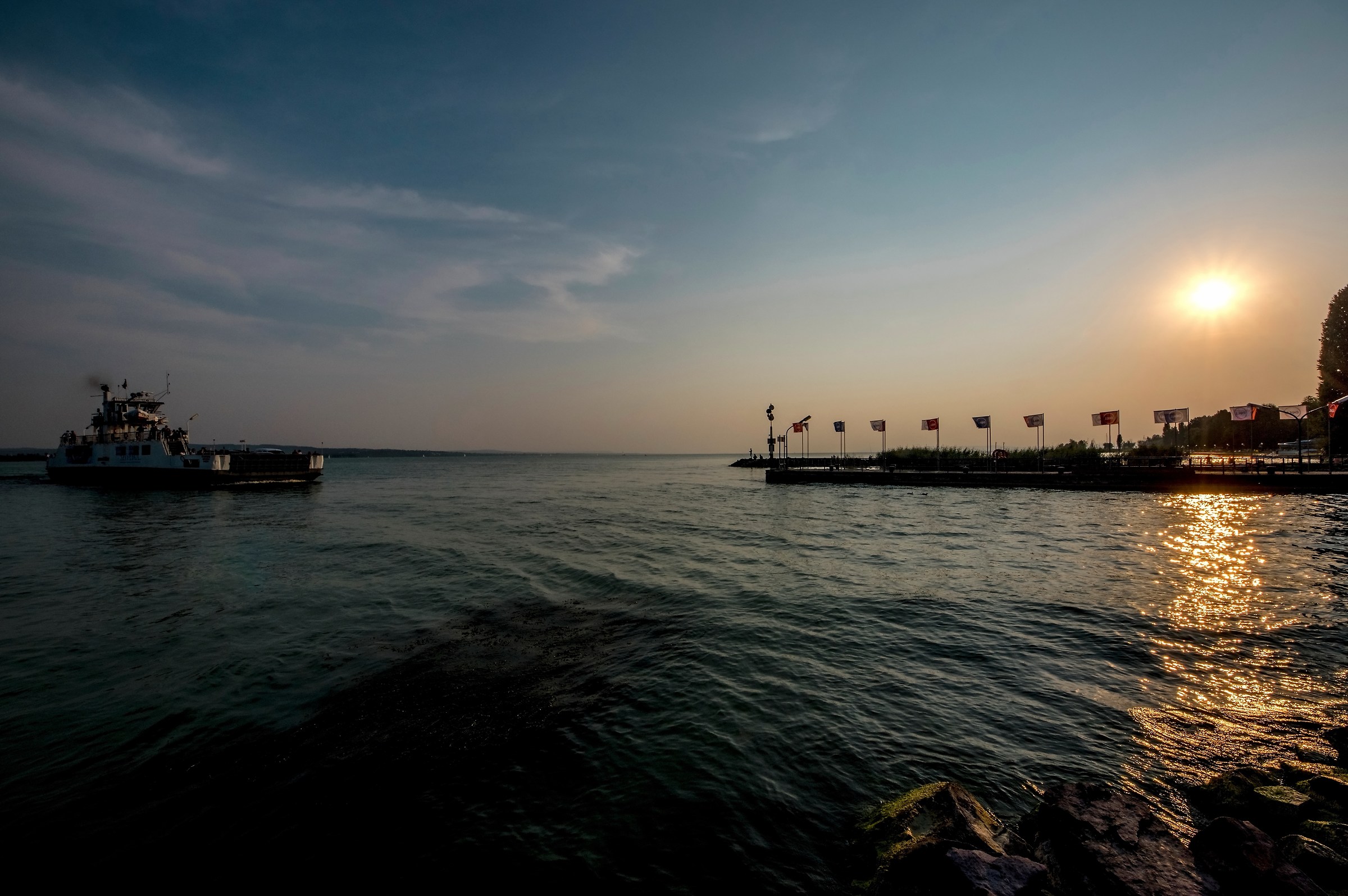 The ferry on Lake Balaton