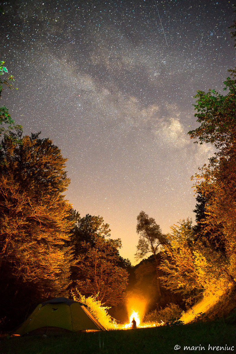 via lattea vista da Fiumata Filetino