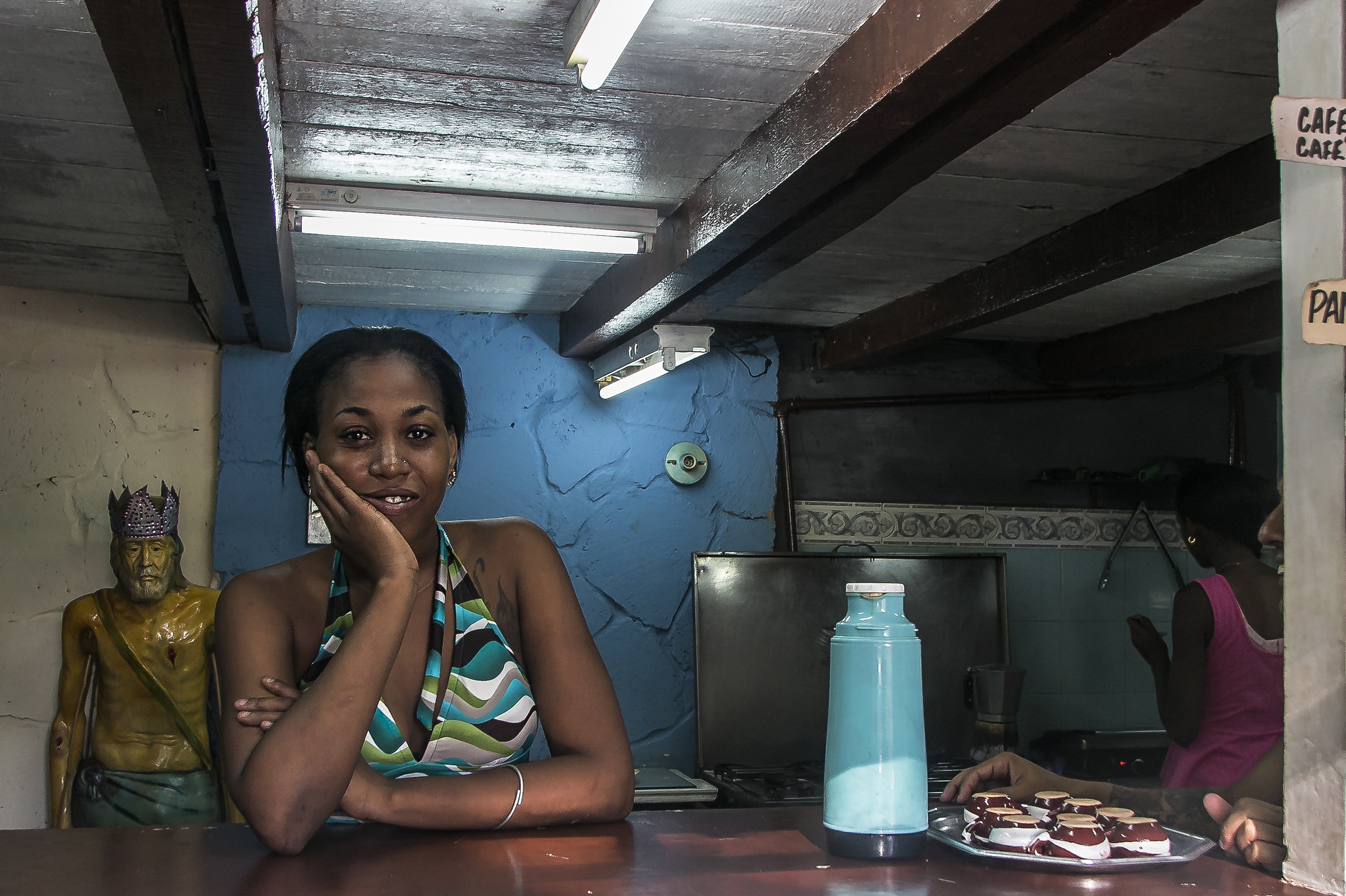 waiting for customers