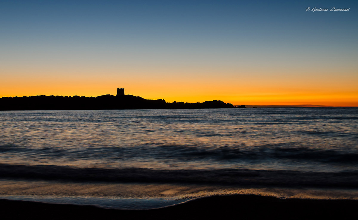 sunset on Torre Vignola-Sardegna