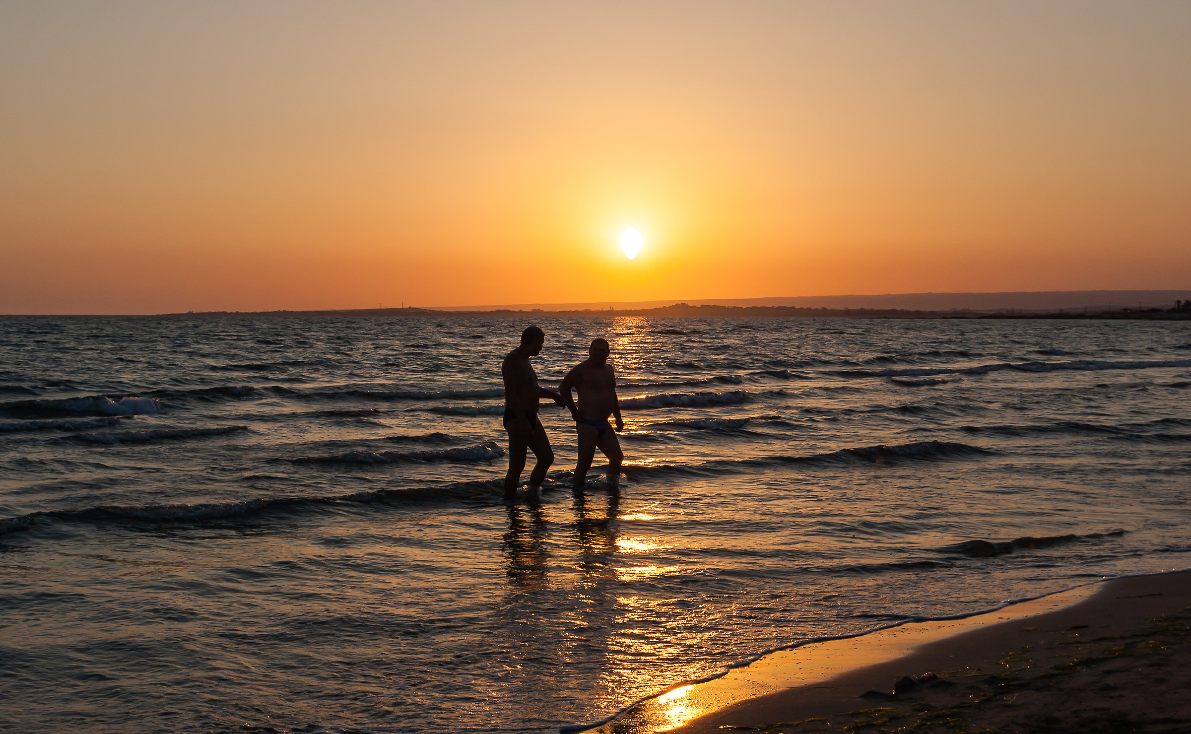 tramonto a Pachino - sicilia -