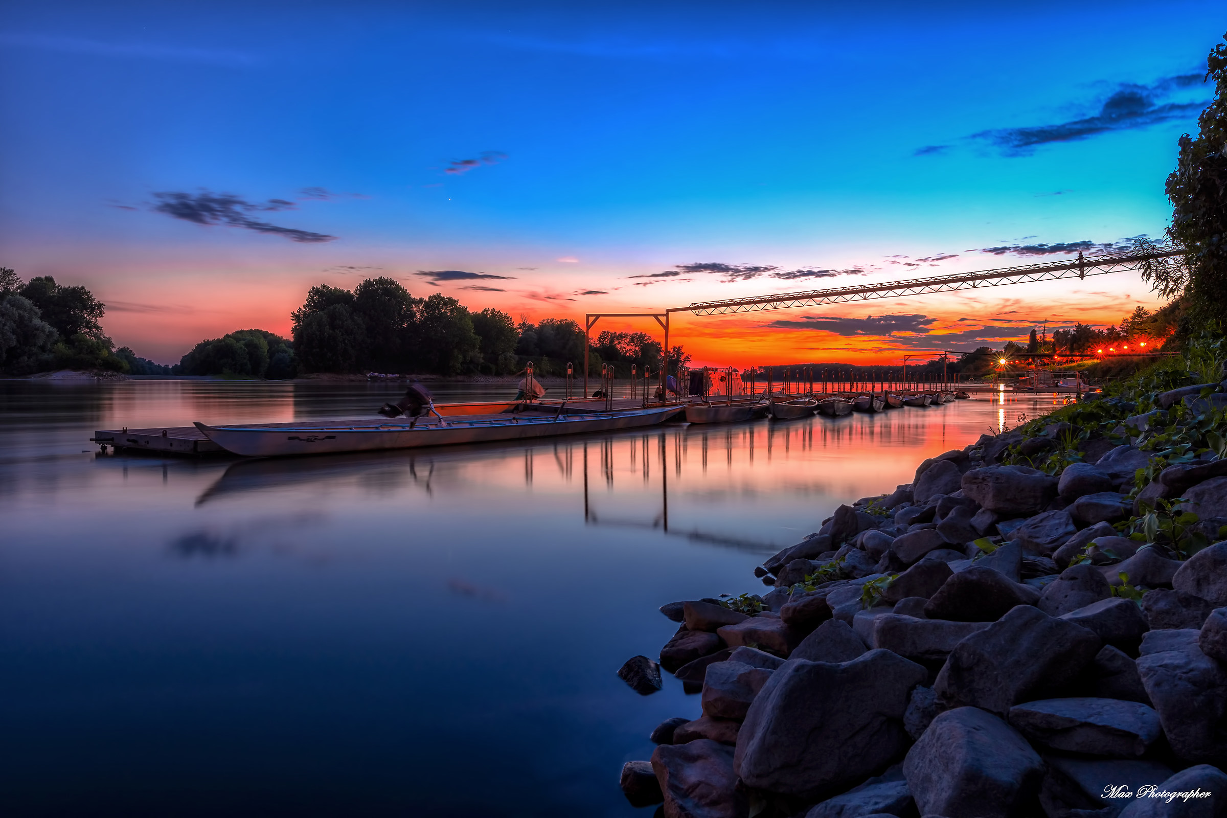 Blue hour on the river