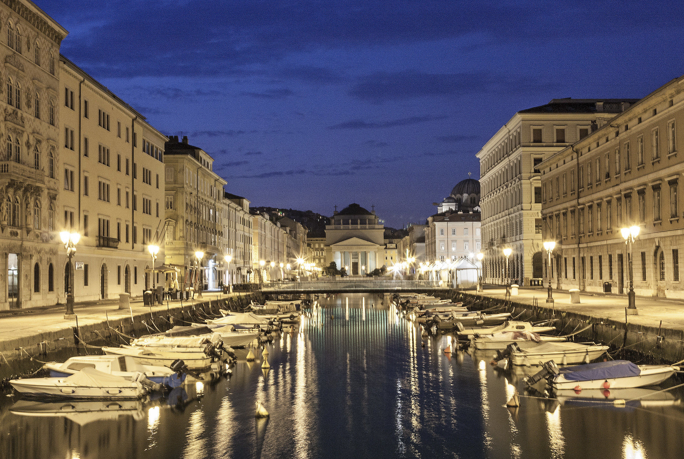Alba sul canale di Ponterosso