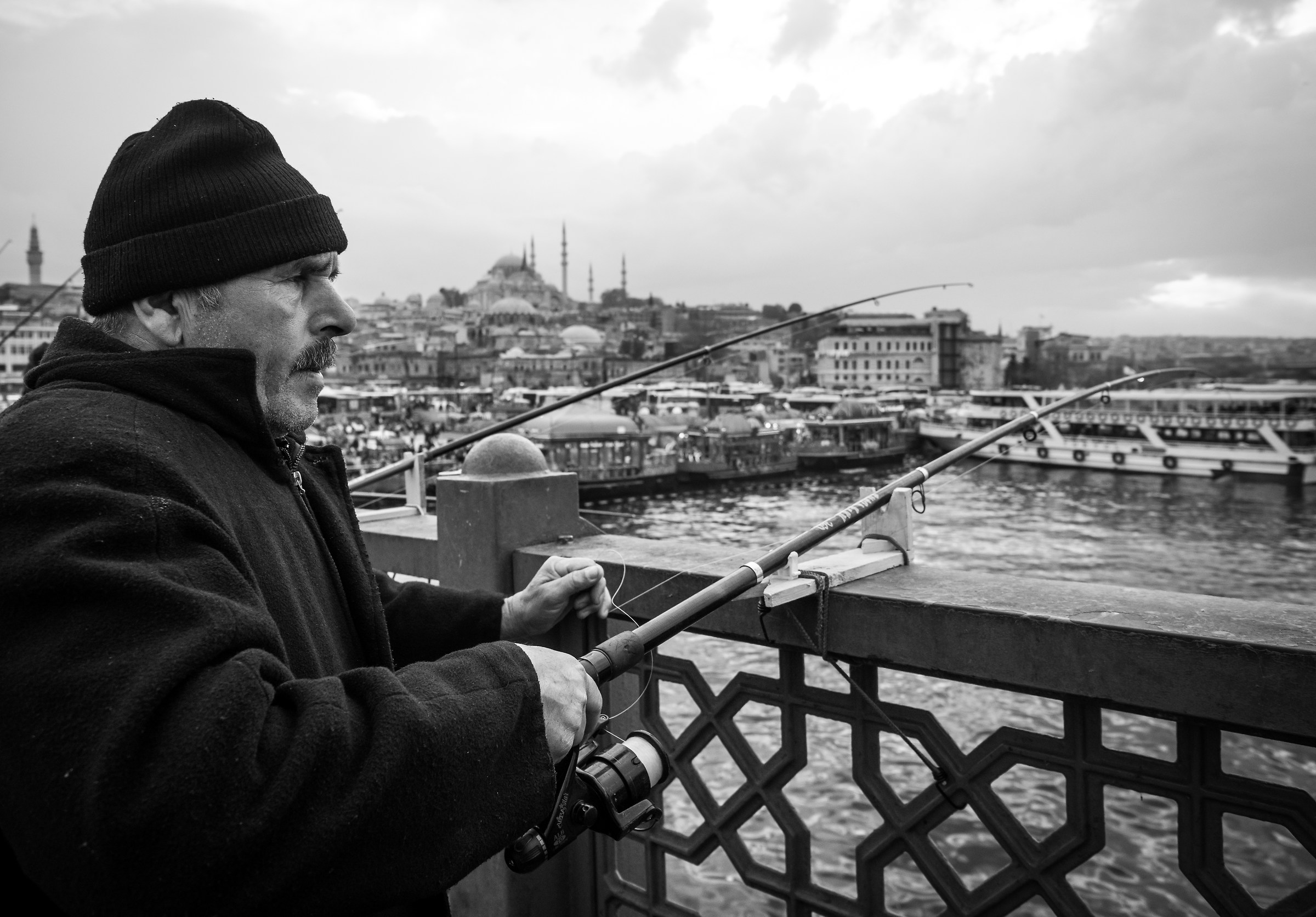 Fishing on Galata Bridge