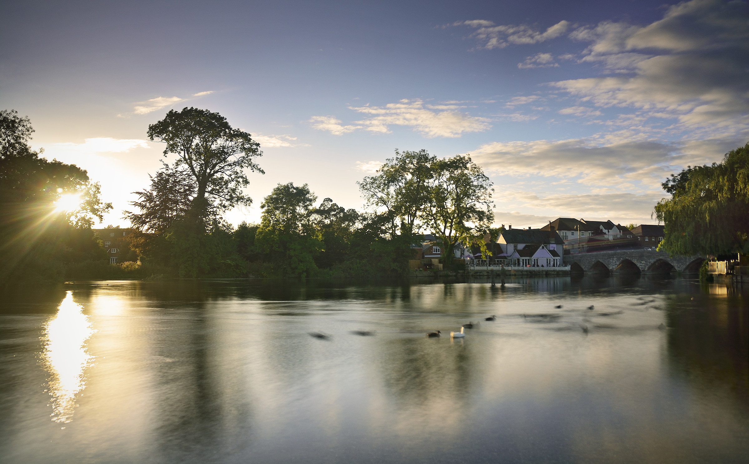 Fordingbridge Esposizione lunga al tramonto