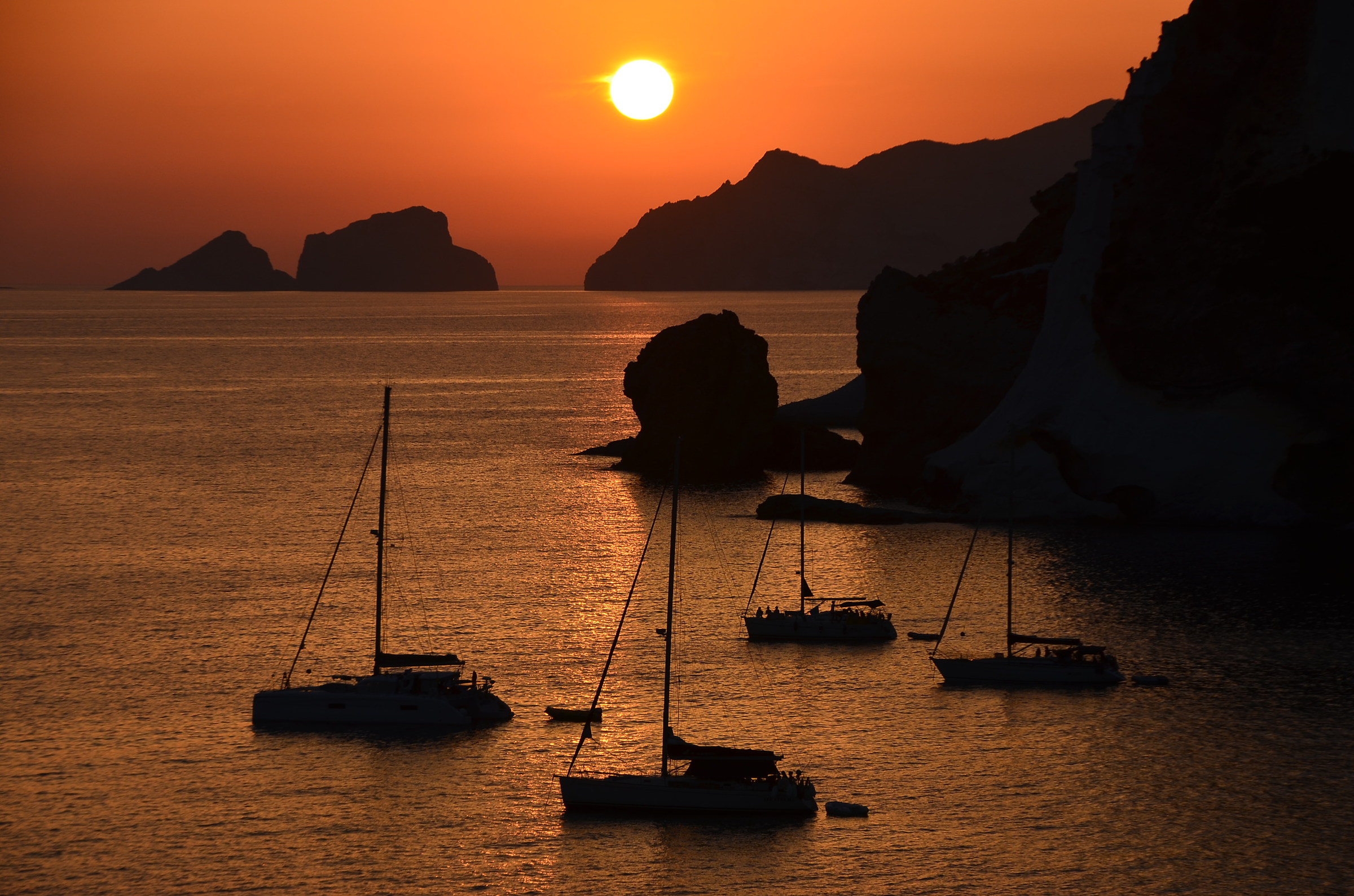 Tramonto su palmarola