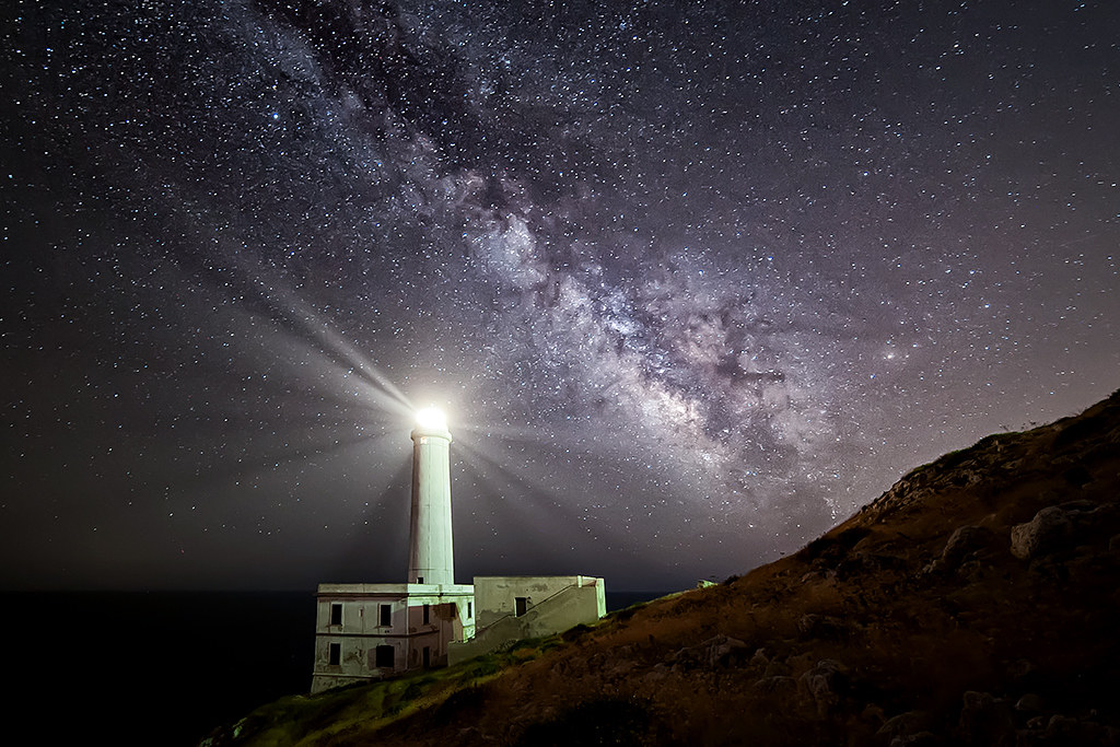 The lighthouse and the Milky Way