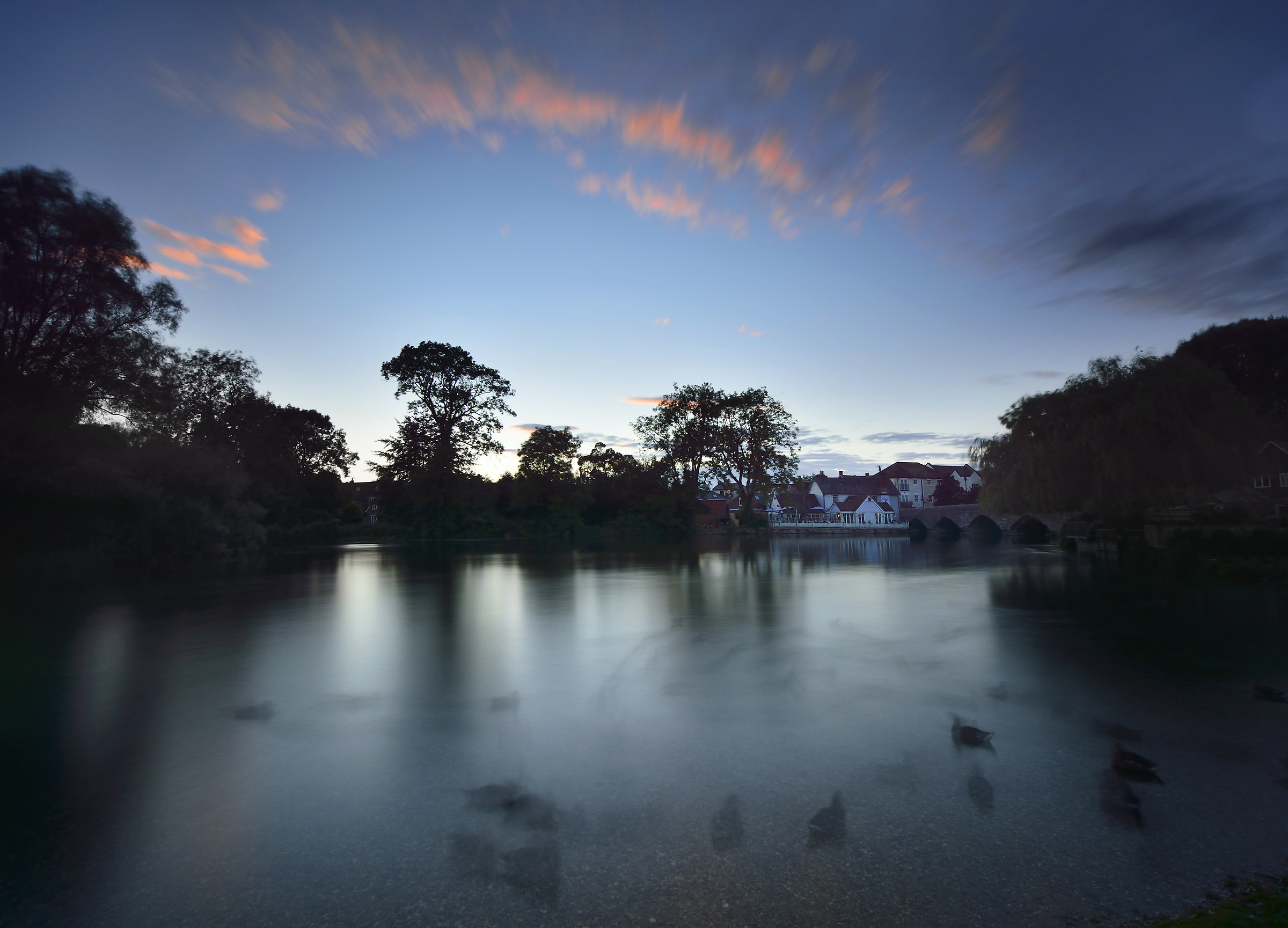 Fordingbridge Crepuscolo Esposizione lunga
