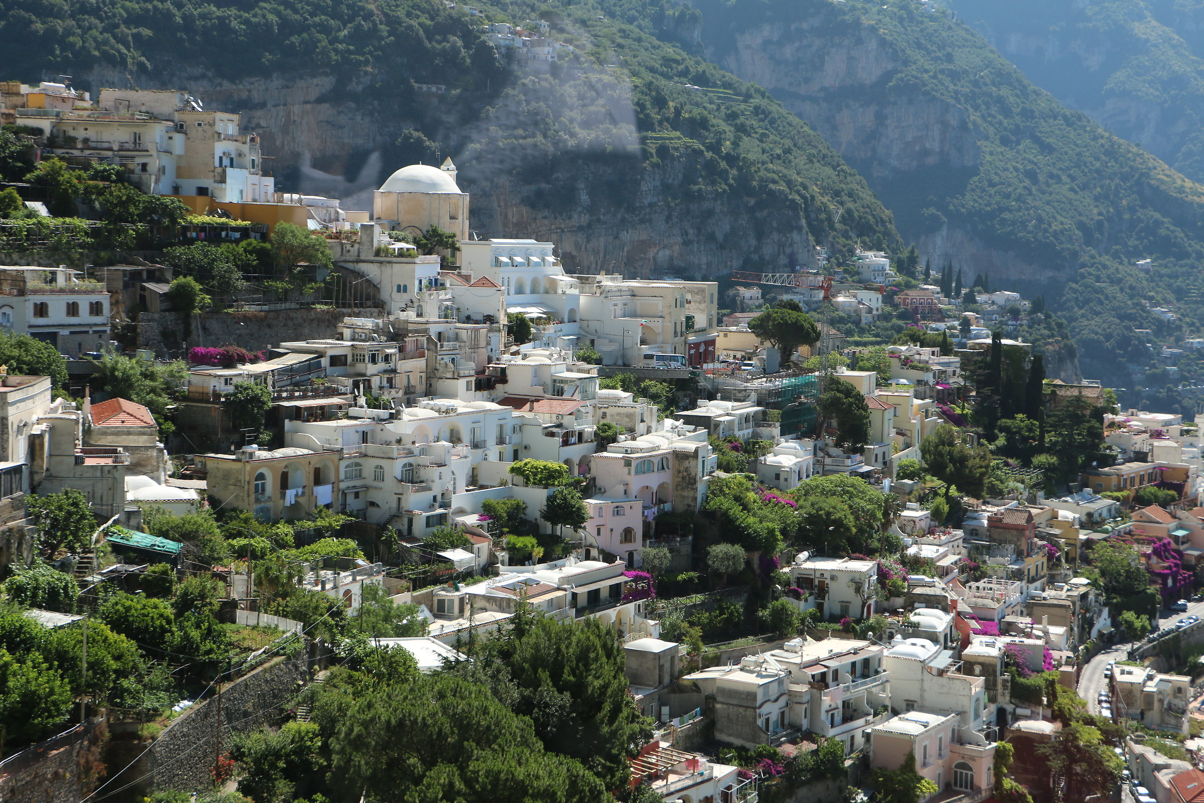 Positano seen from the backside