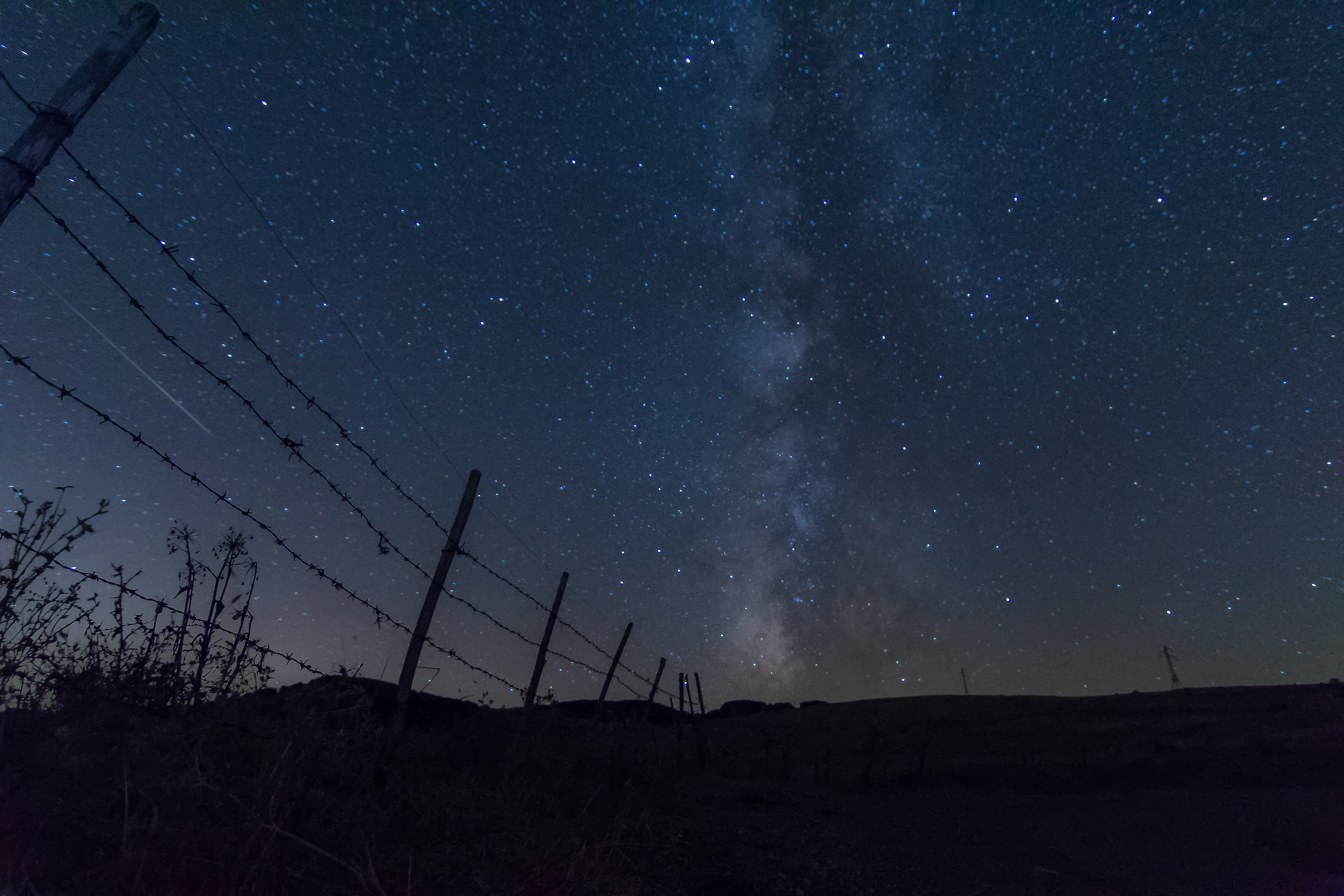 Milky way on the road