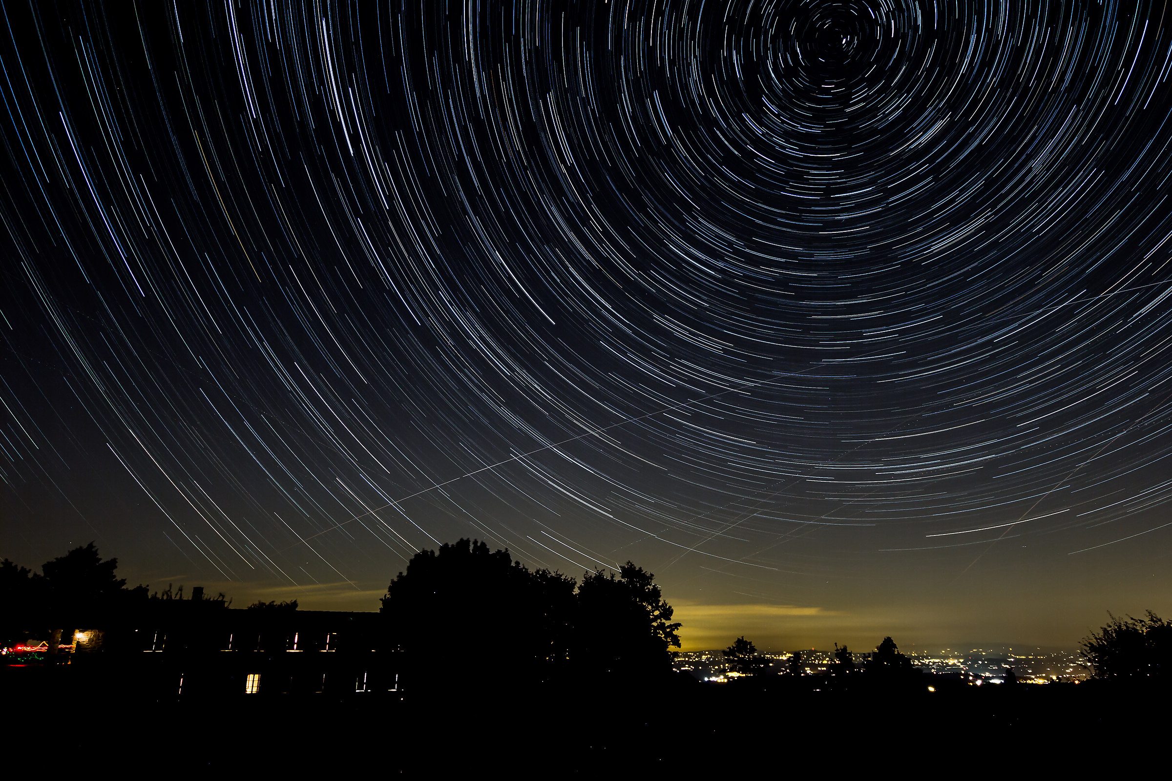 Startrail verso Nord