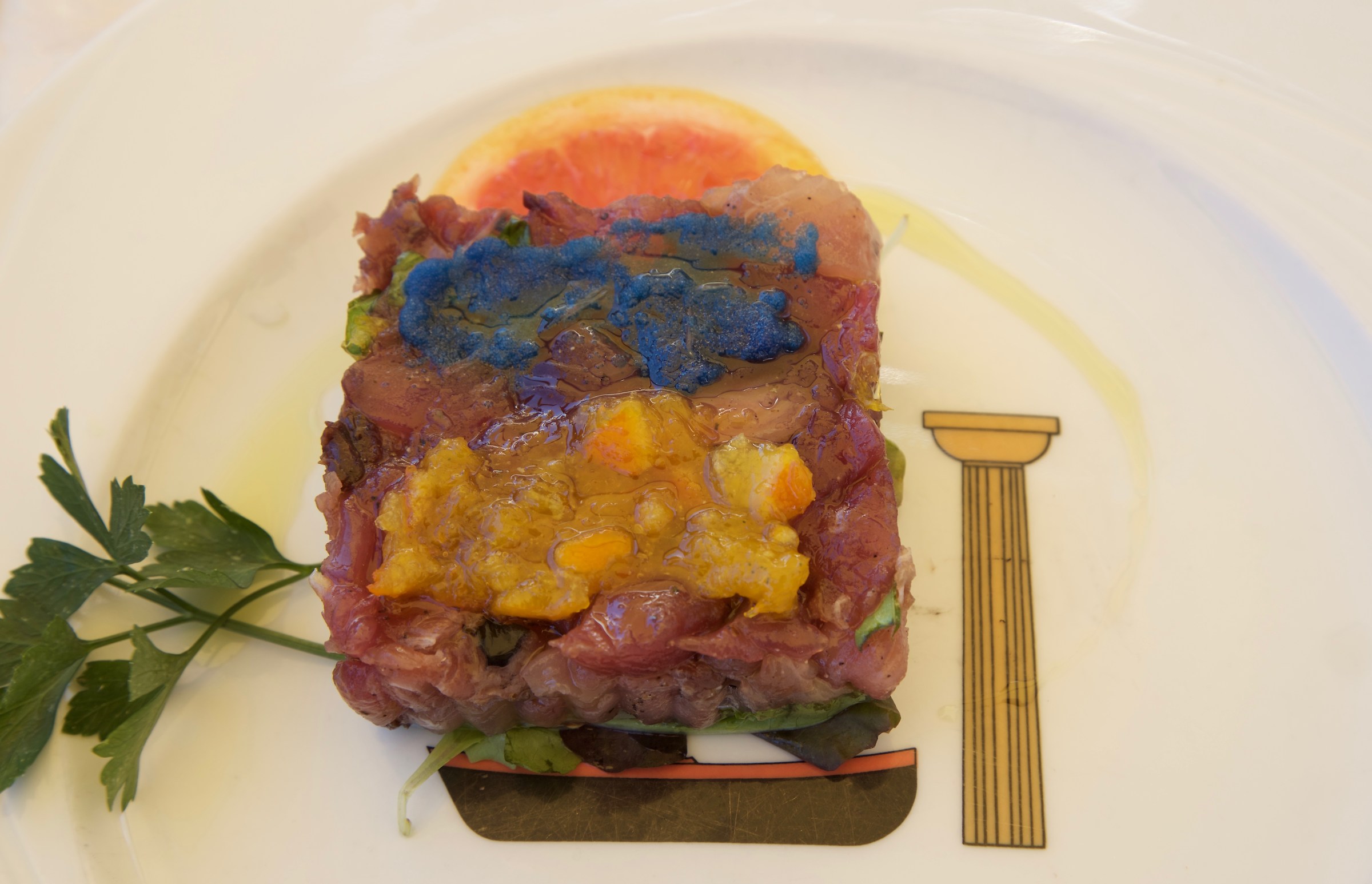The tuna tartare Color