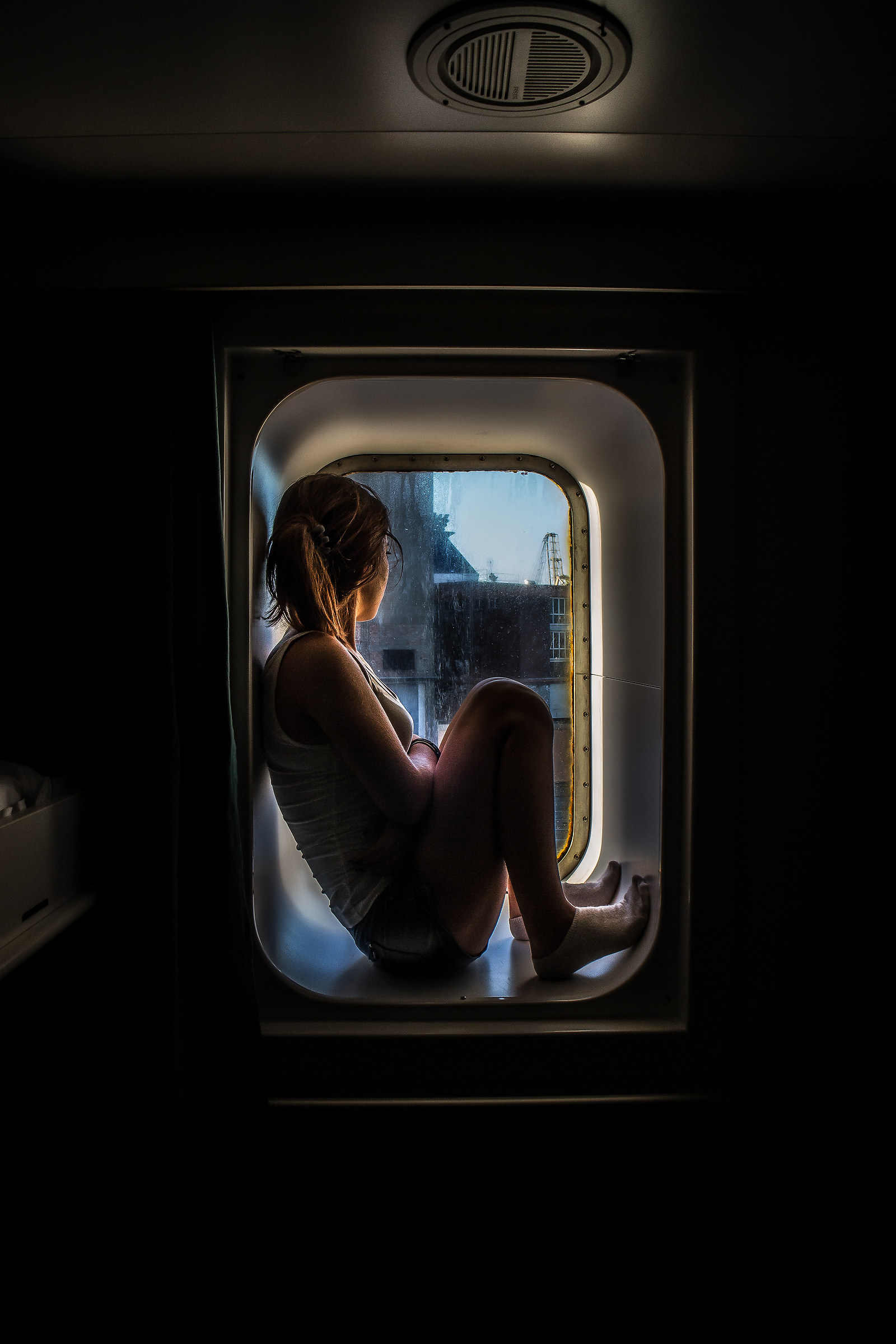 .... and he looked at the world through a porthole ......