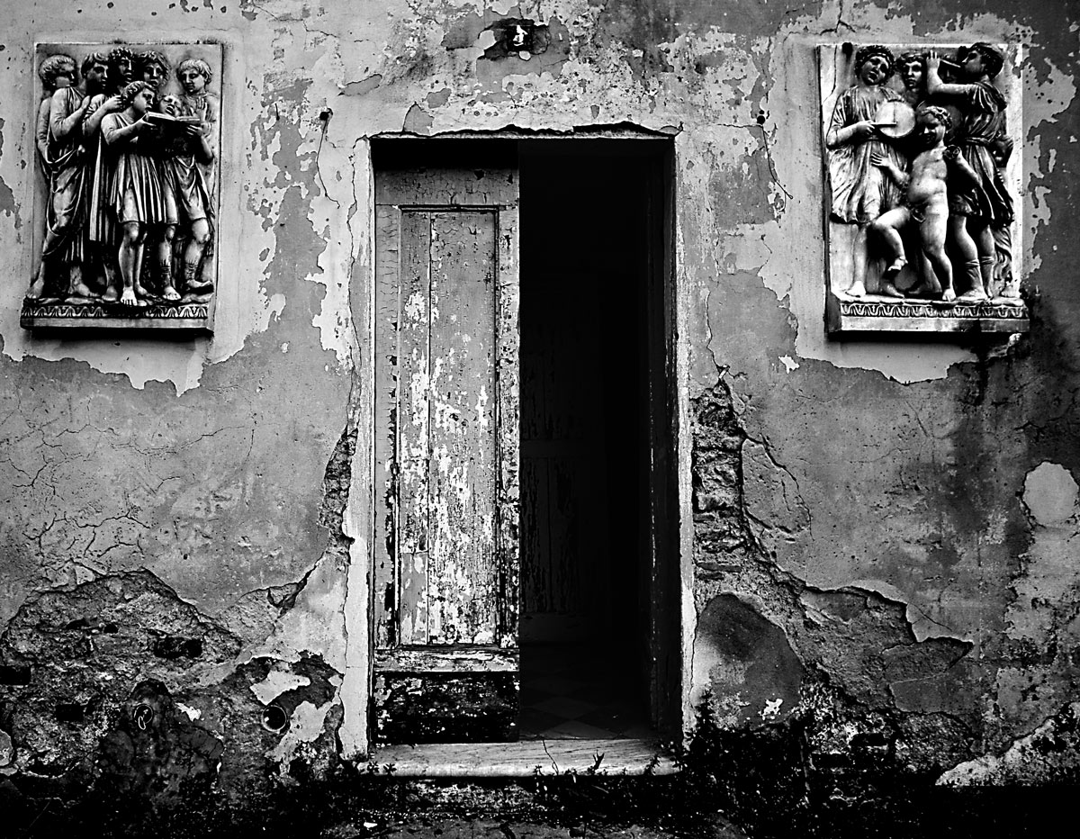 Who opened the door?