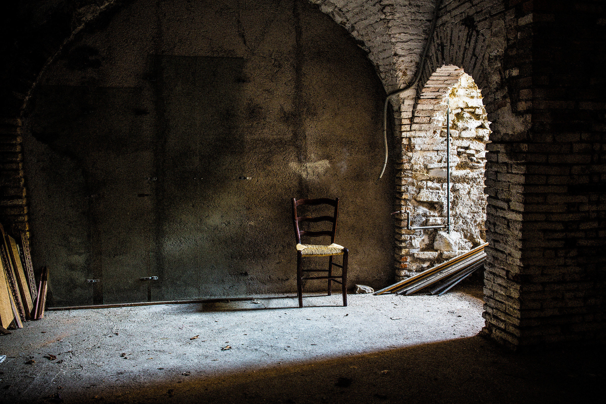 Old wine cellar - the chair