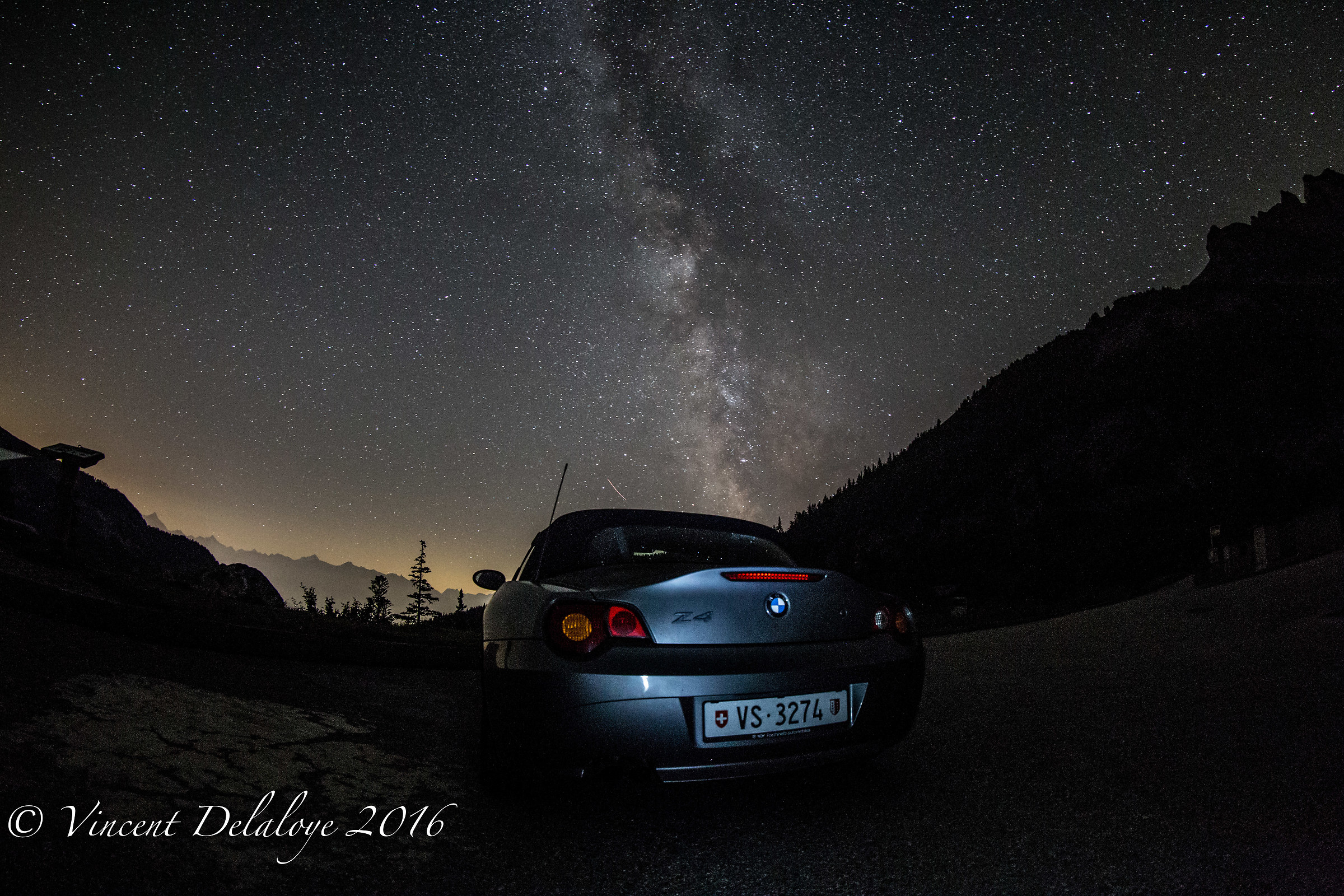 Milky way, Barrage de Zeuzier, Valais, Switzerland