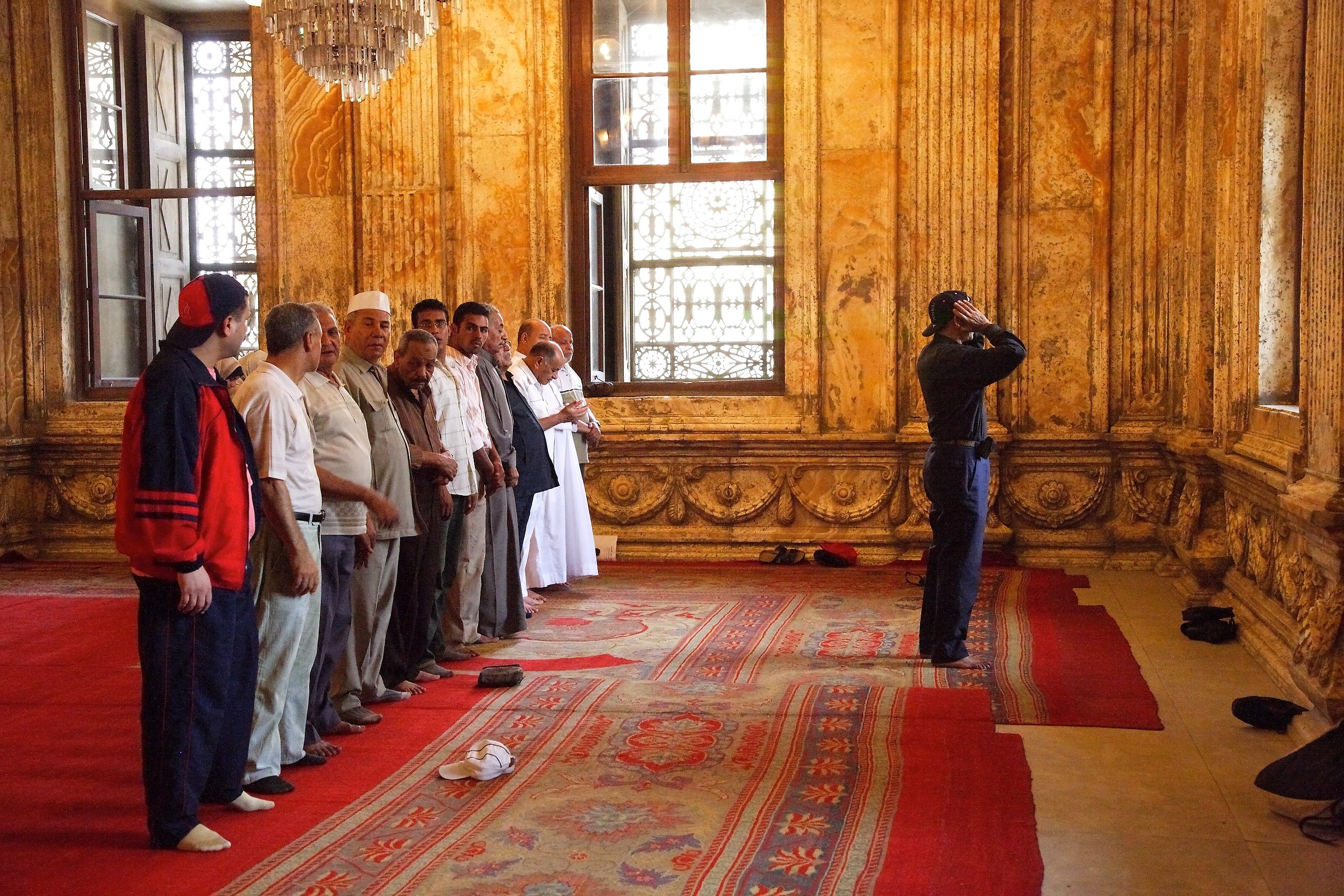 Cairo - inside the mosque - the Prayer
