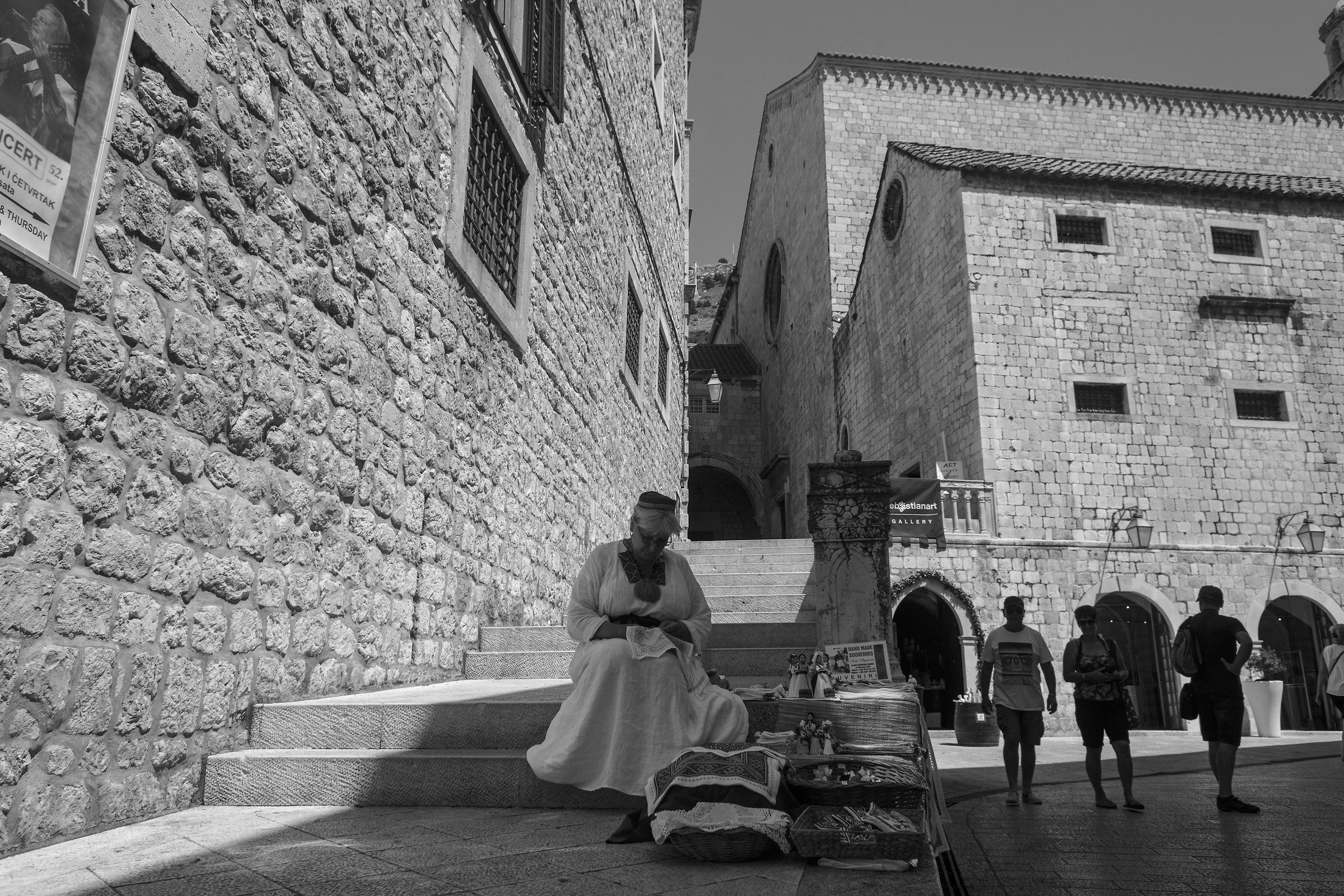 In the streets of Dubrovnik
