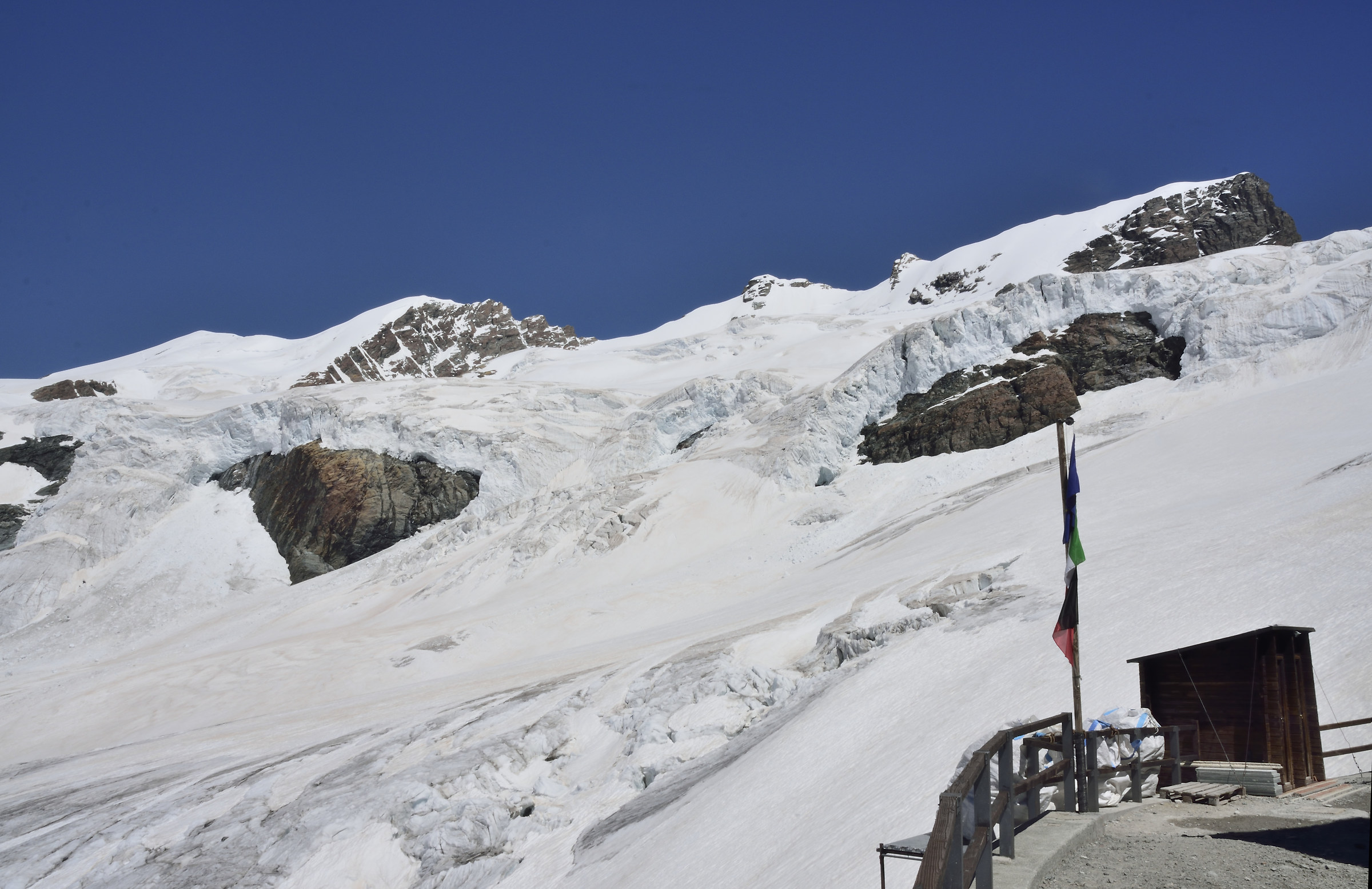 top Eastern Breithorn to since. and Black Rock to right.