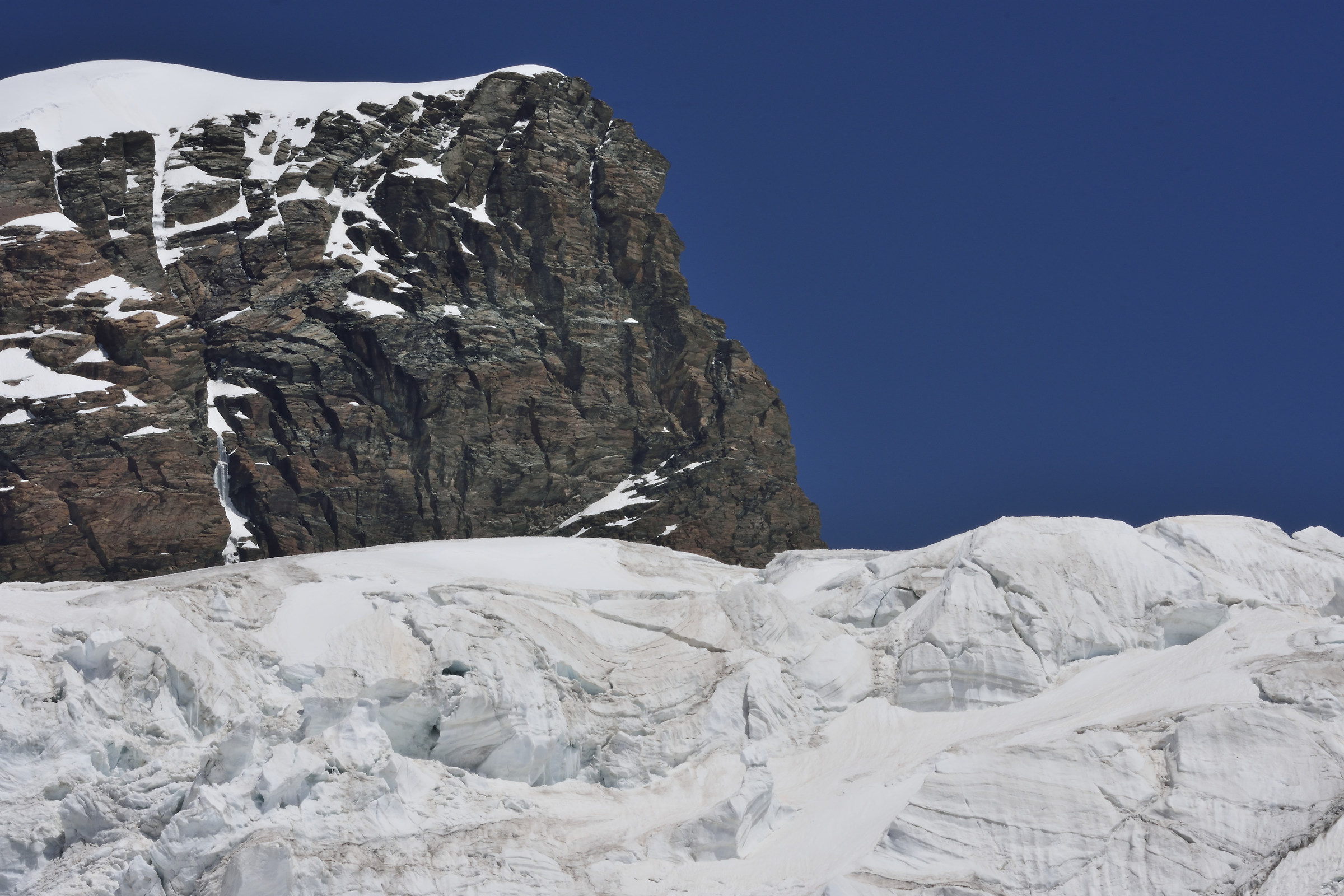 Black Rock and seracs