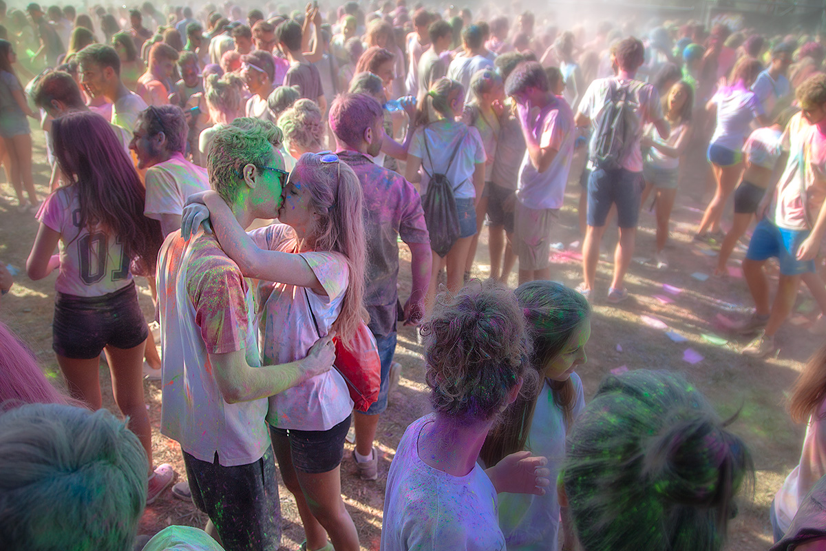 Kiss at Holi Fest 1 - Ferrock, Vicenza