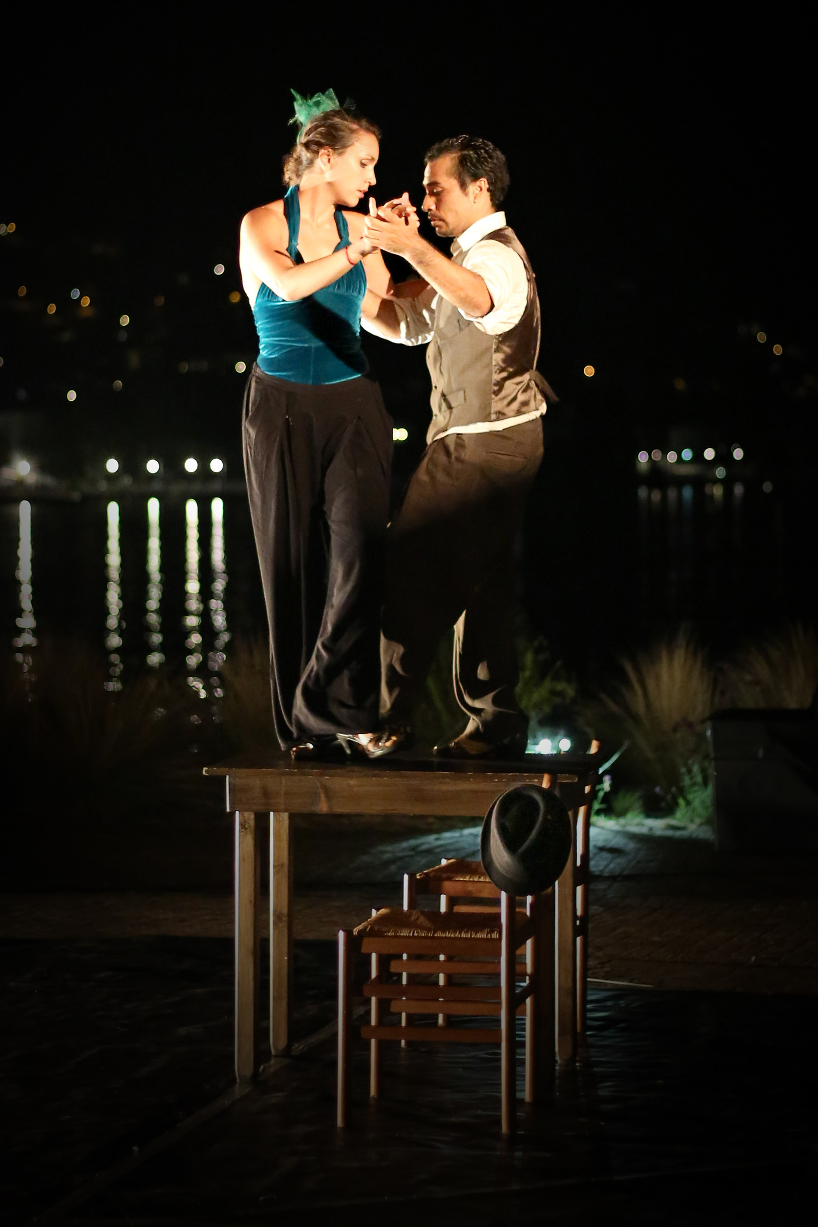 Dancing under the stars.