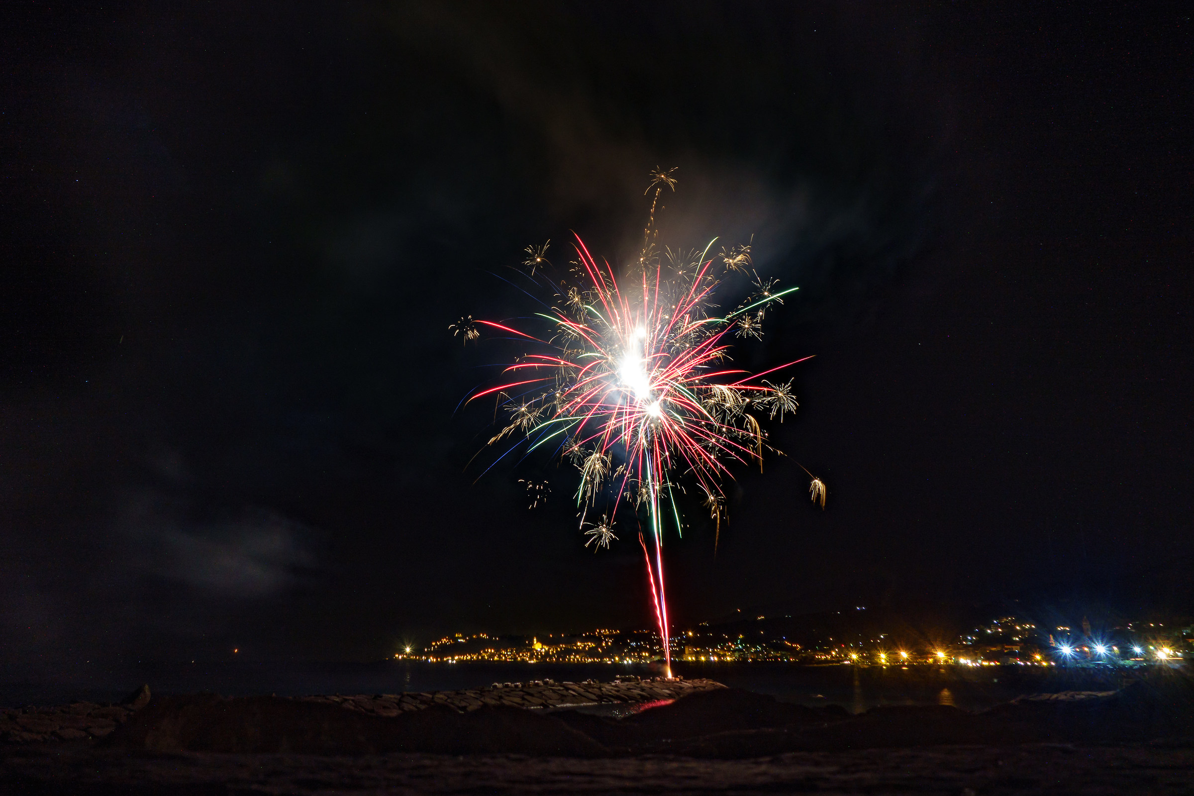 the fires in Santo Stefano al Mare