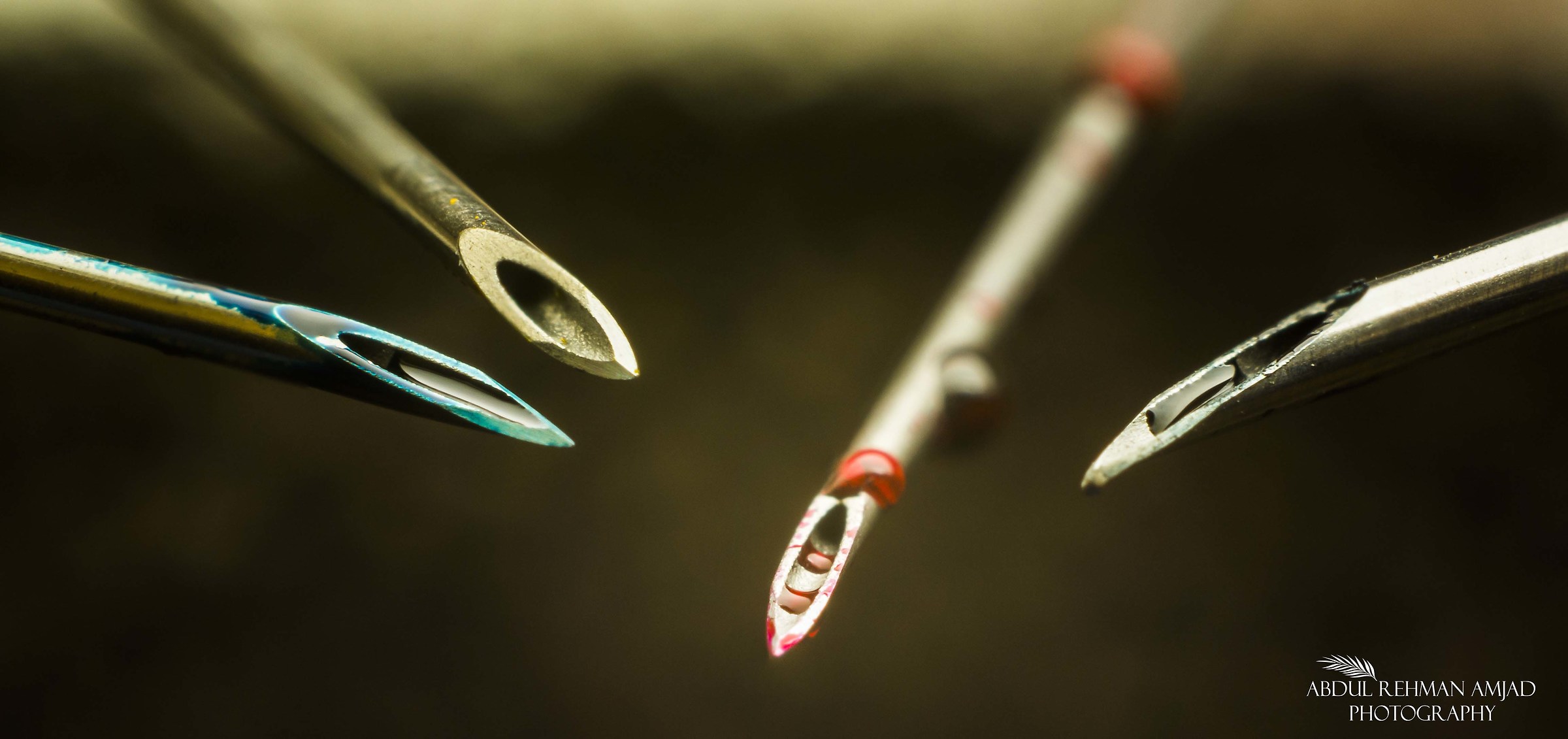 The colored syringes