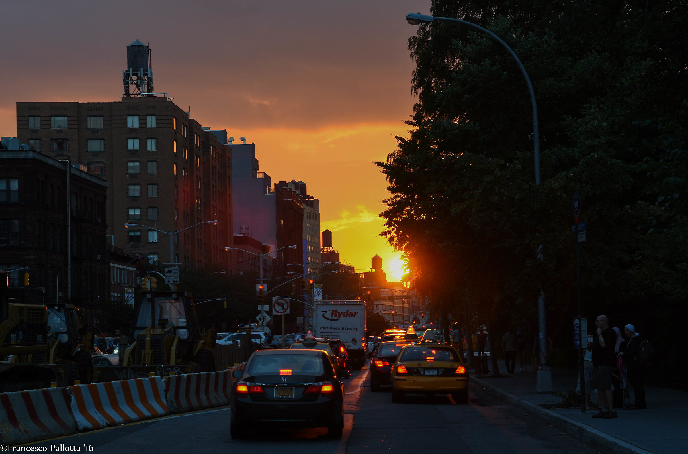 Sunset in the city ...