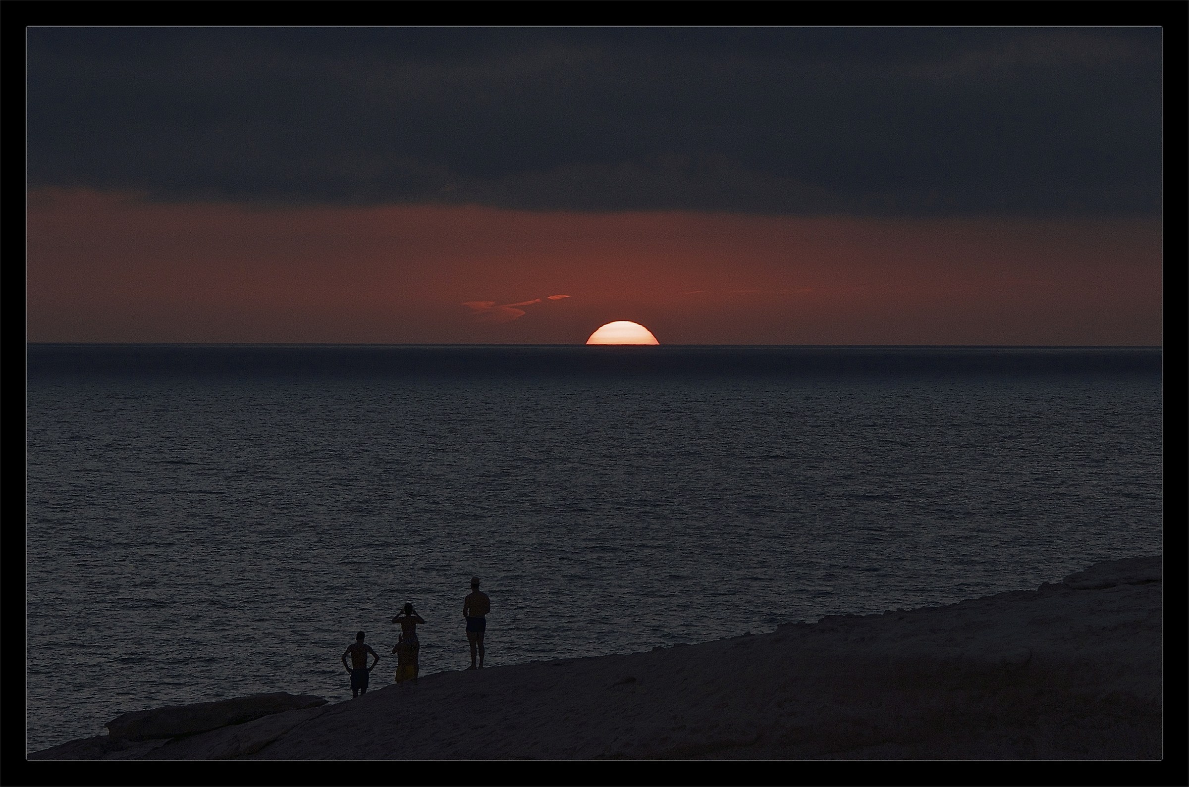 Photographing the sunset