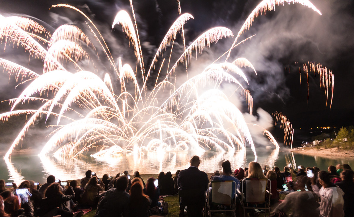 Fires at Lake Fiastra