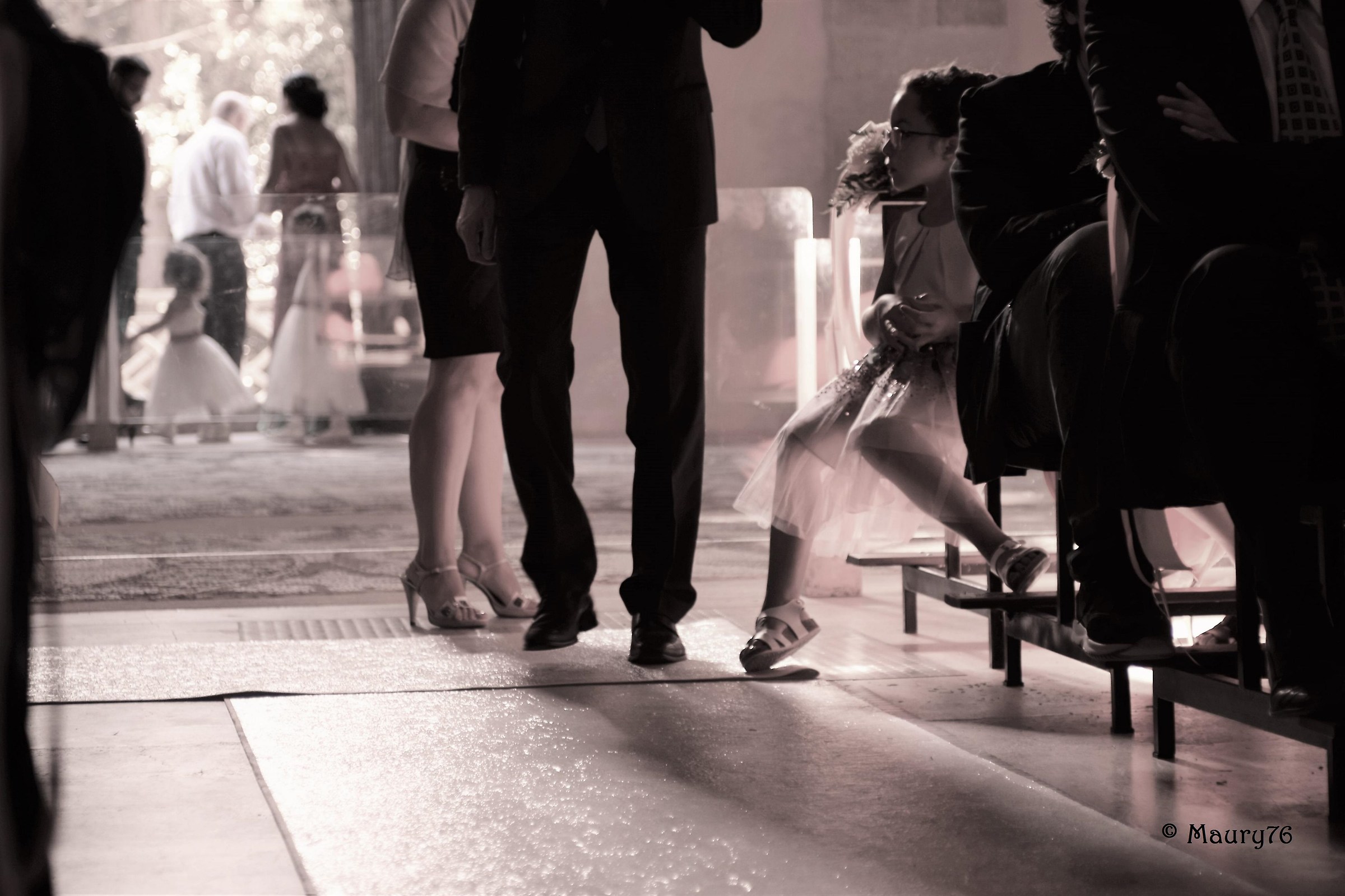 Here comes the bride ...