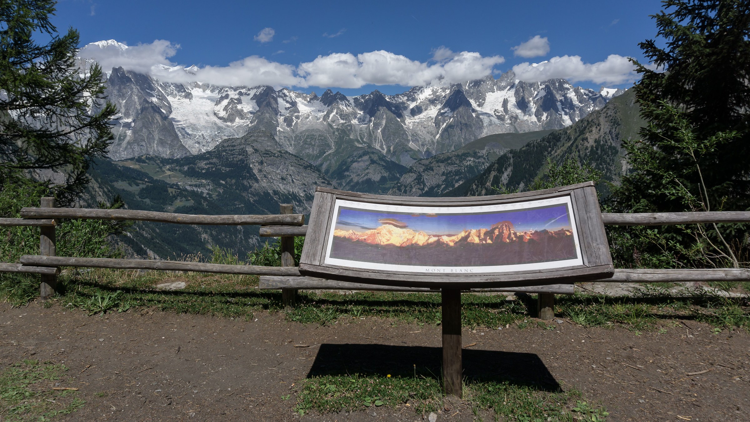 Mote Blanc massif from the Tête d'Arpy - 2