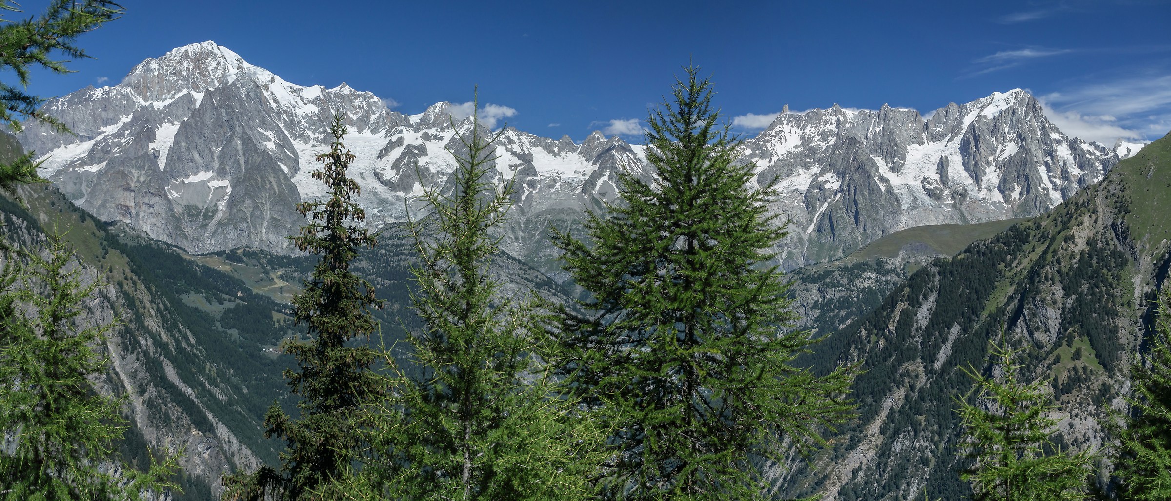 Massiccio del Monte Bianco dalla Tête d'Arpy - 2