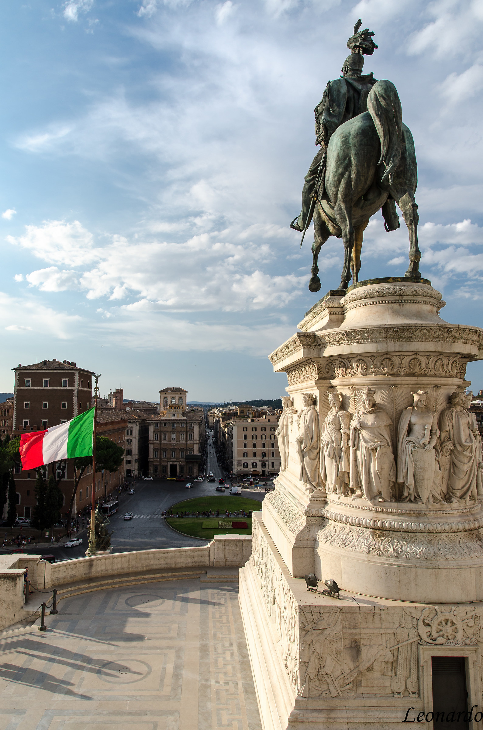 Piazza Venezia, in the horse
