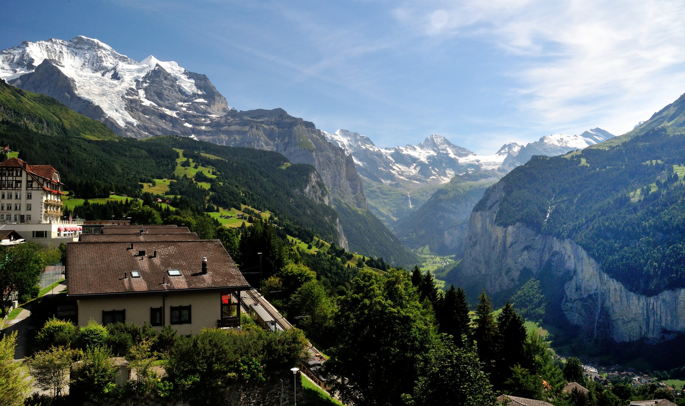 Lauterbrunnan Valley.