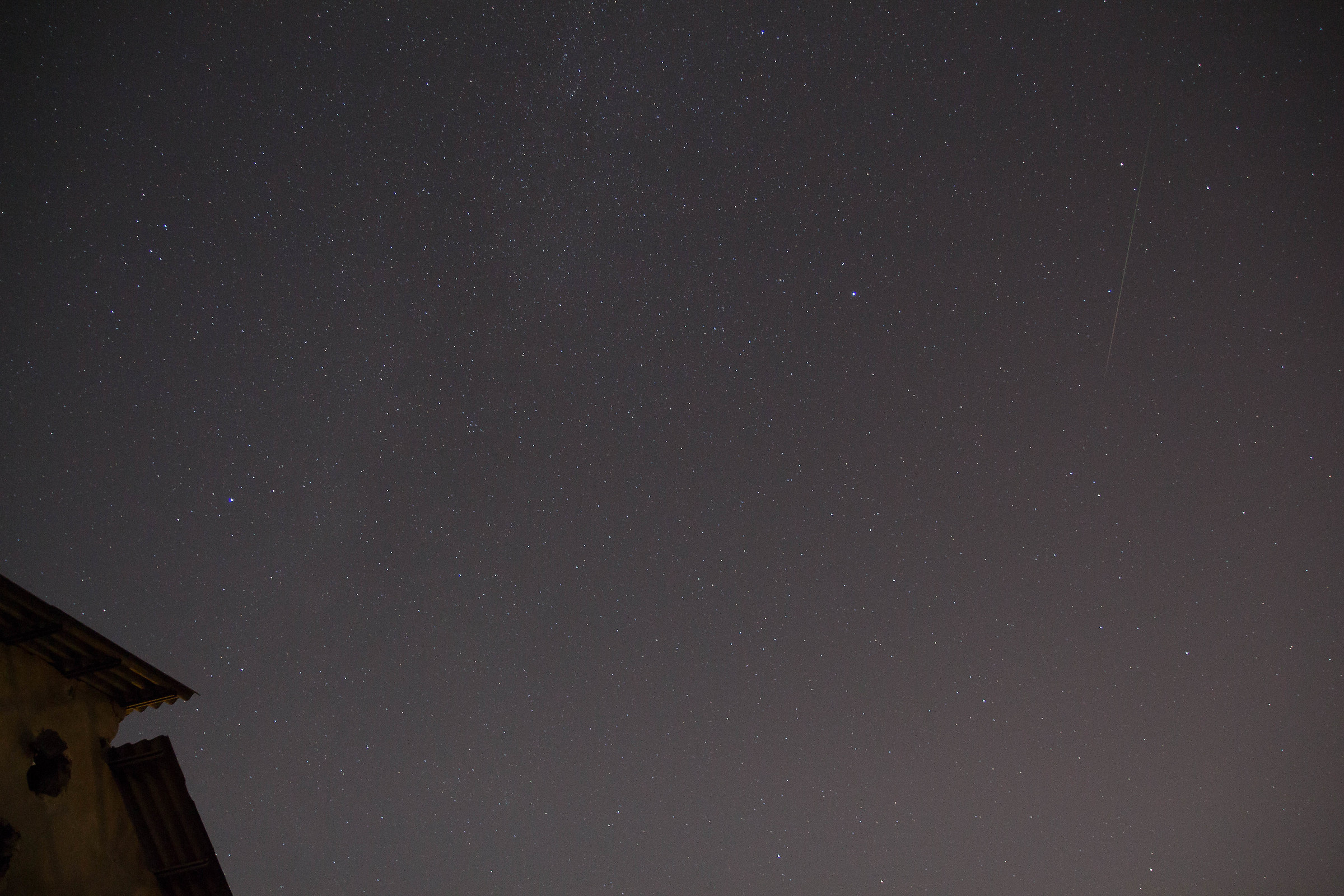 Scia nell'immensità dello spazio