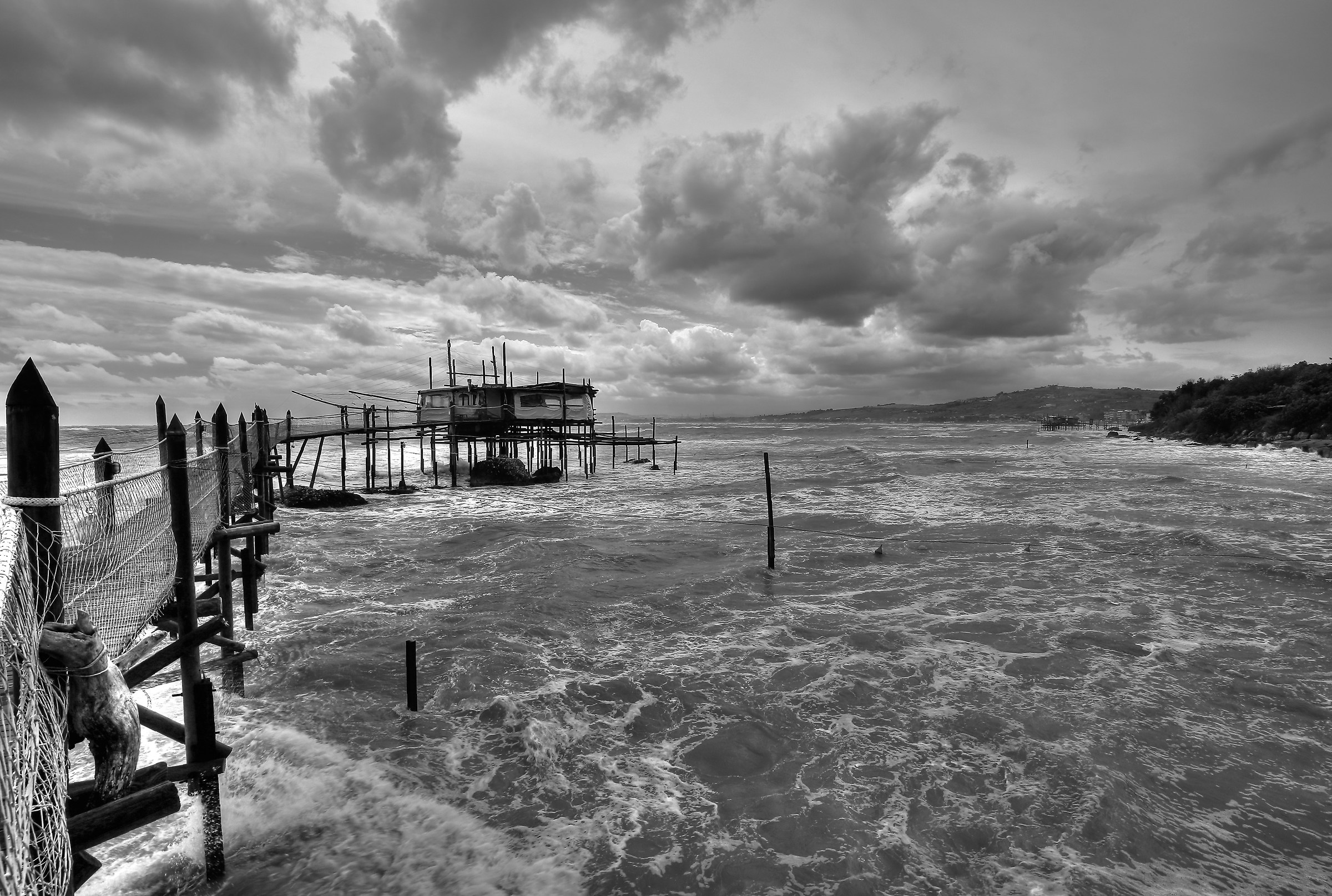 Mareggiata al trabucco