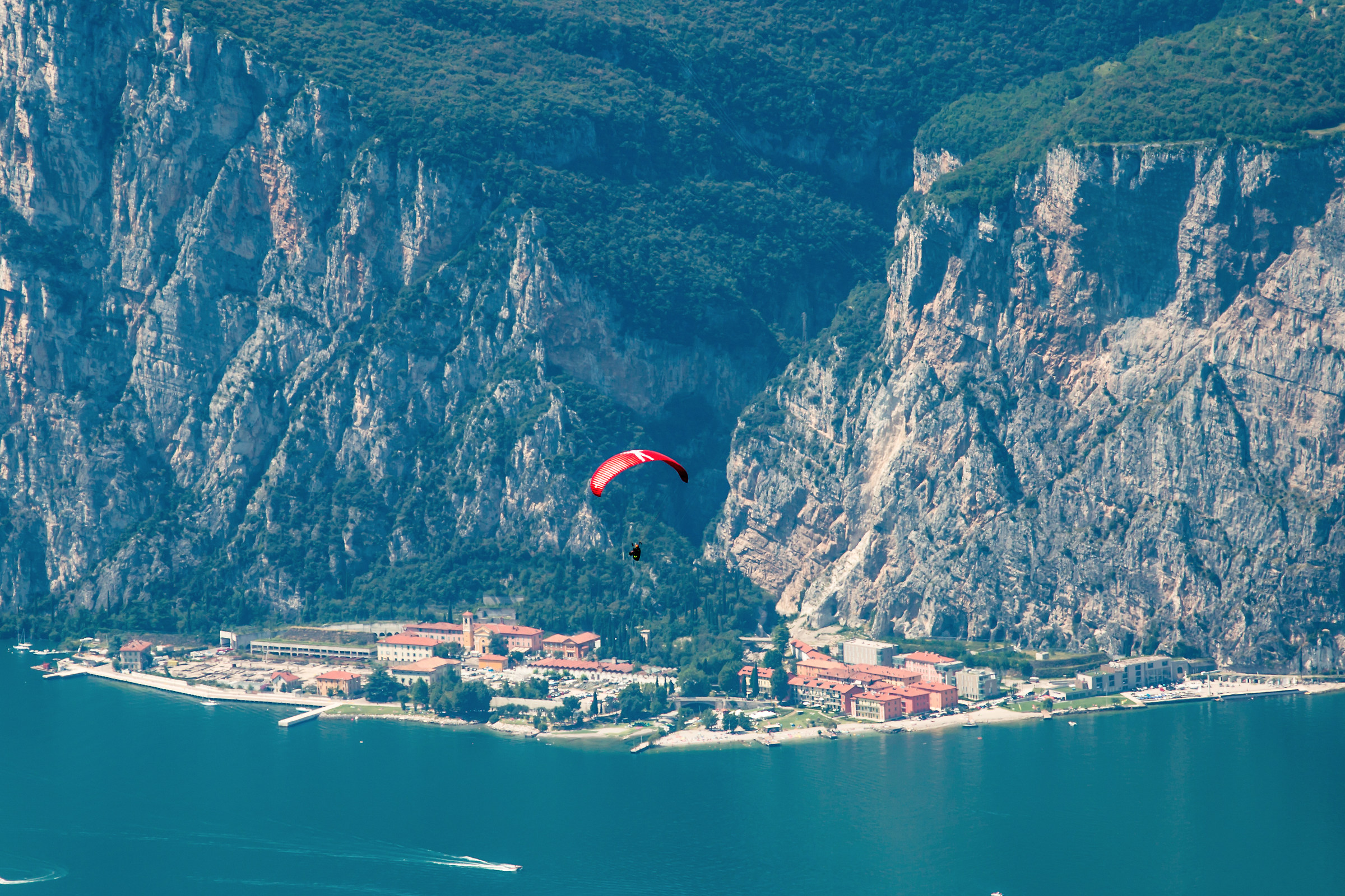 view of Malcesine from Monte Baldo